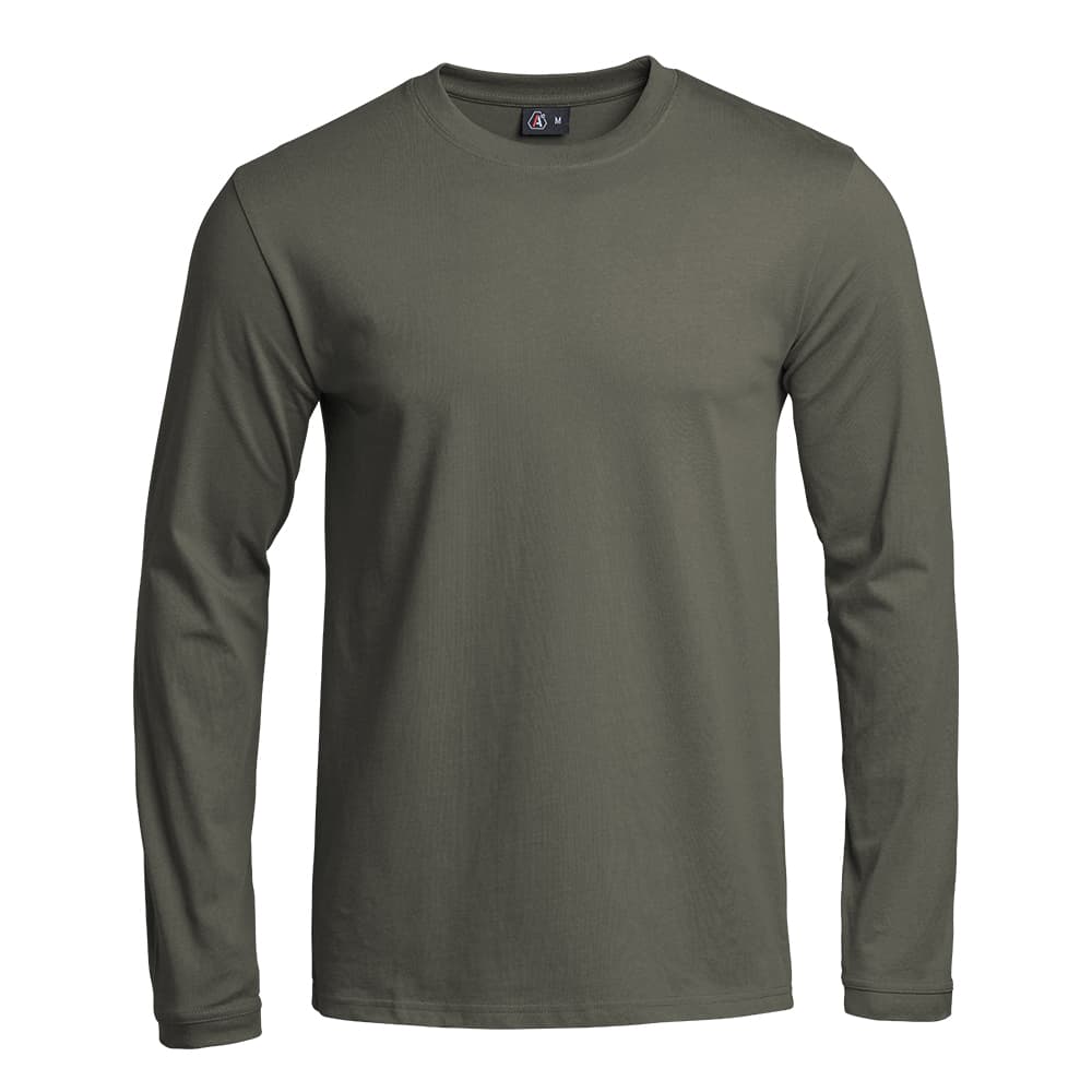 T-shirt STRONG manches longues vert olive