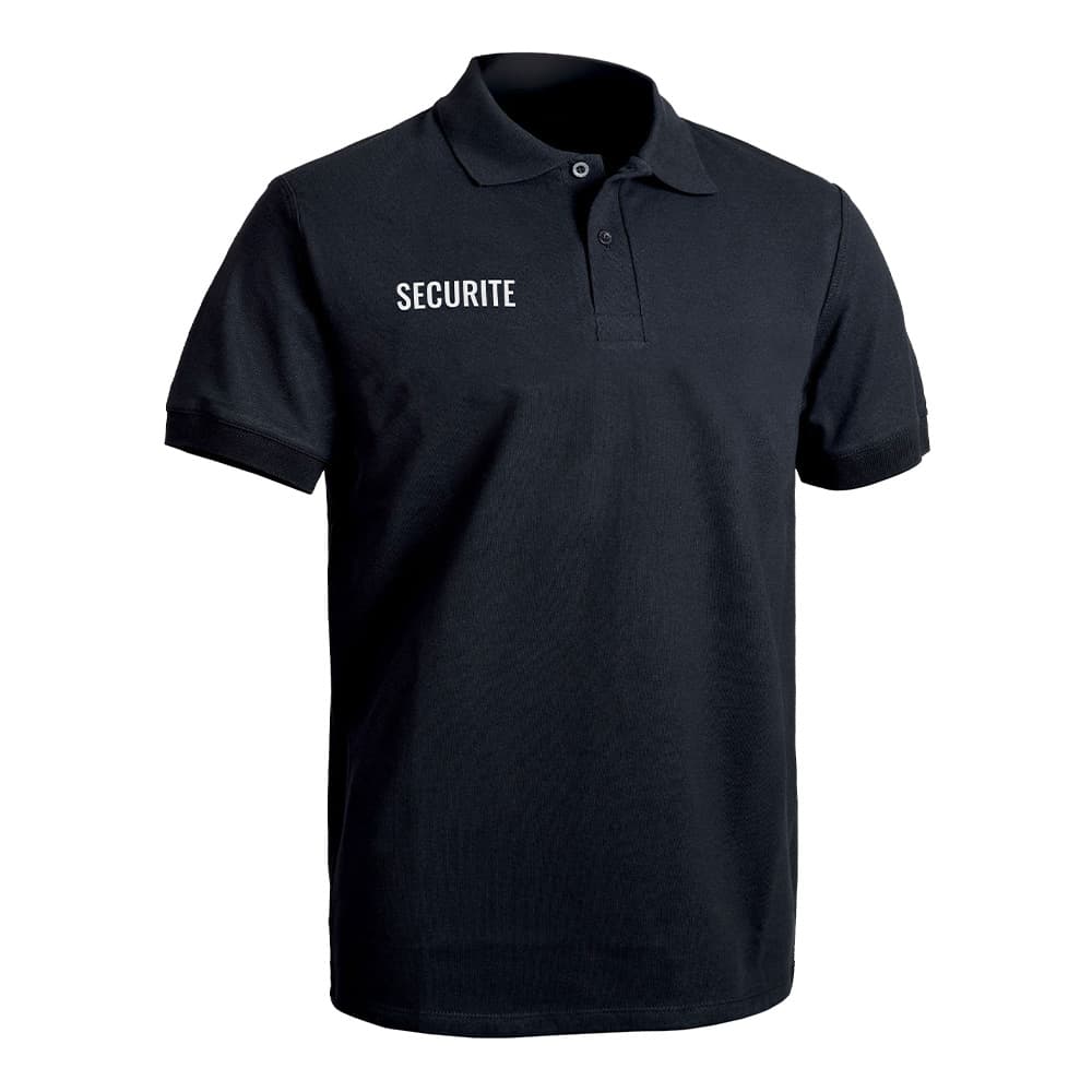 Polo SÉCU-ONE Sécurité noir