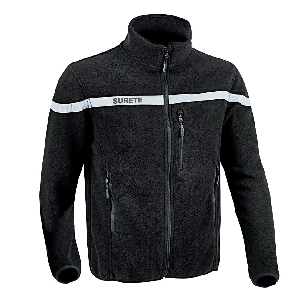 Veste Polaire SÉCU-ONE Sûreté noir