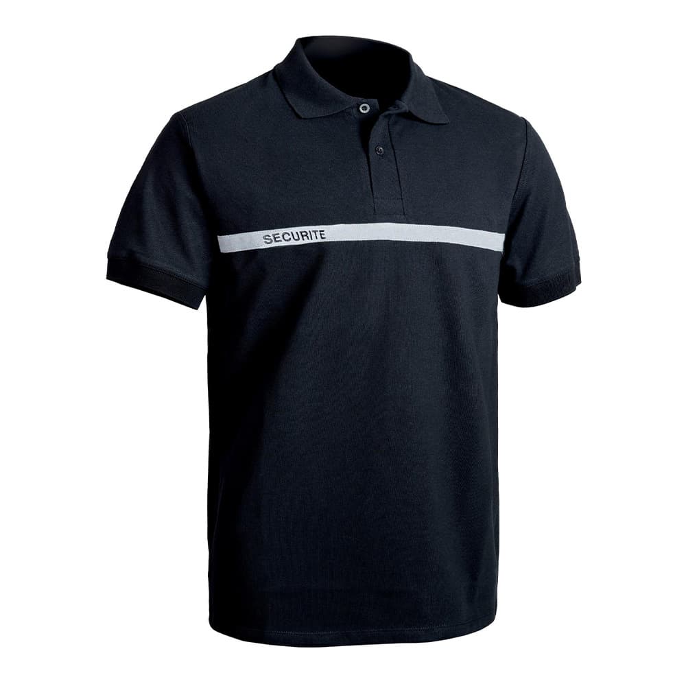 Polo SÉCU-ONE Sécurité noir