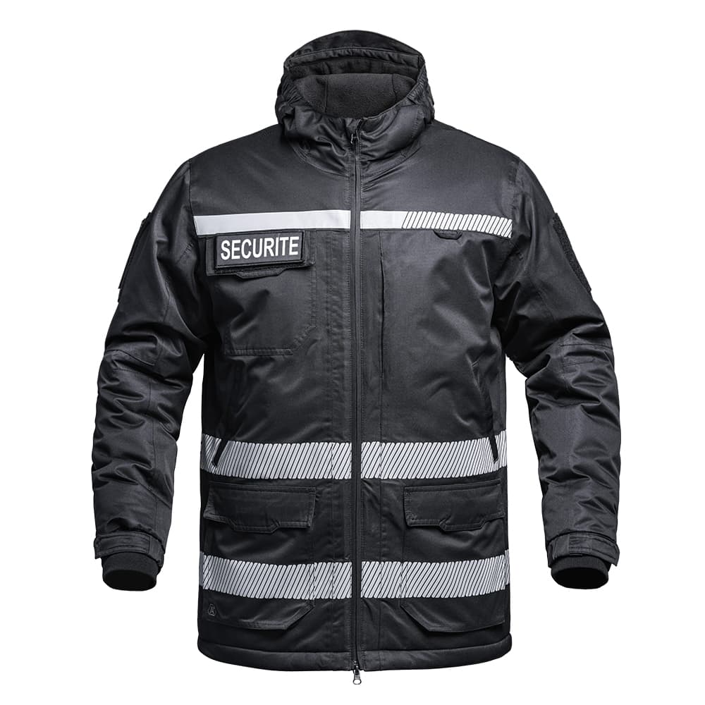Parka Hardshell SÉCU-ONE WF 150 HV-TAPE Sécurité Privée noir
