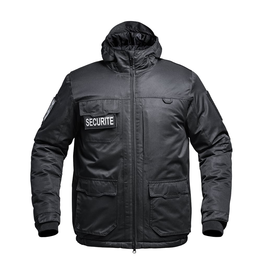 Blouson Hardshell SÉCU-ONE WF 150 flap Sécurité Privée noir
