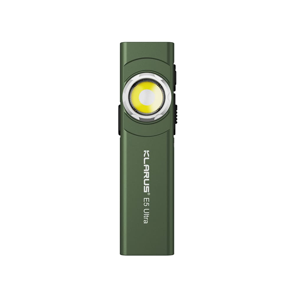 Lampe rechargeable à double source de lumière E5 ULTRA - 800 lumens - vert olive