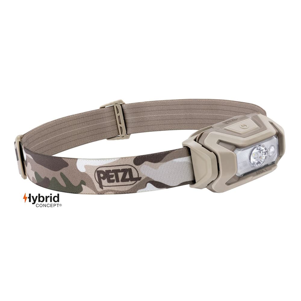 Lampe frontale Hybrid Aria 1 RGB camo - éclairage blanc, rouge, vert et bleu - 350 lumens