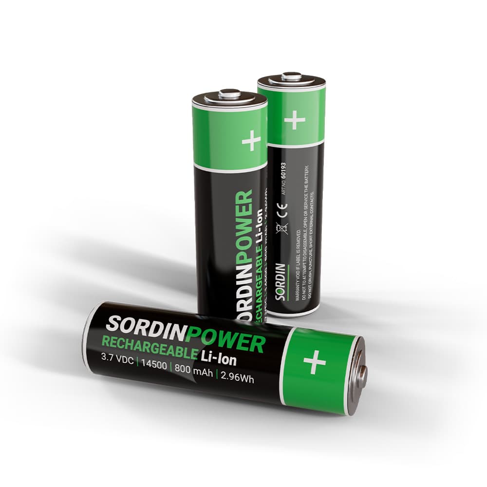 Batterie rechargeable 14500 3.7V 800 mAh pour casque anti-bruit Suprême T2/X2