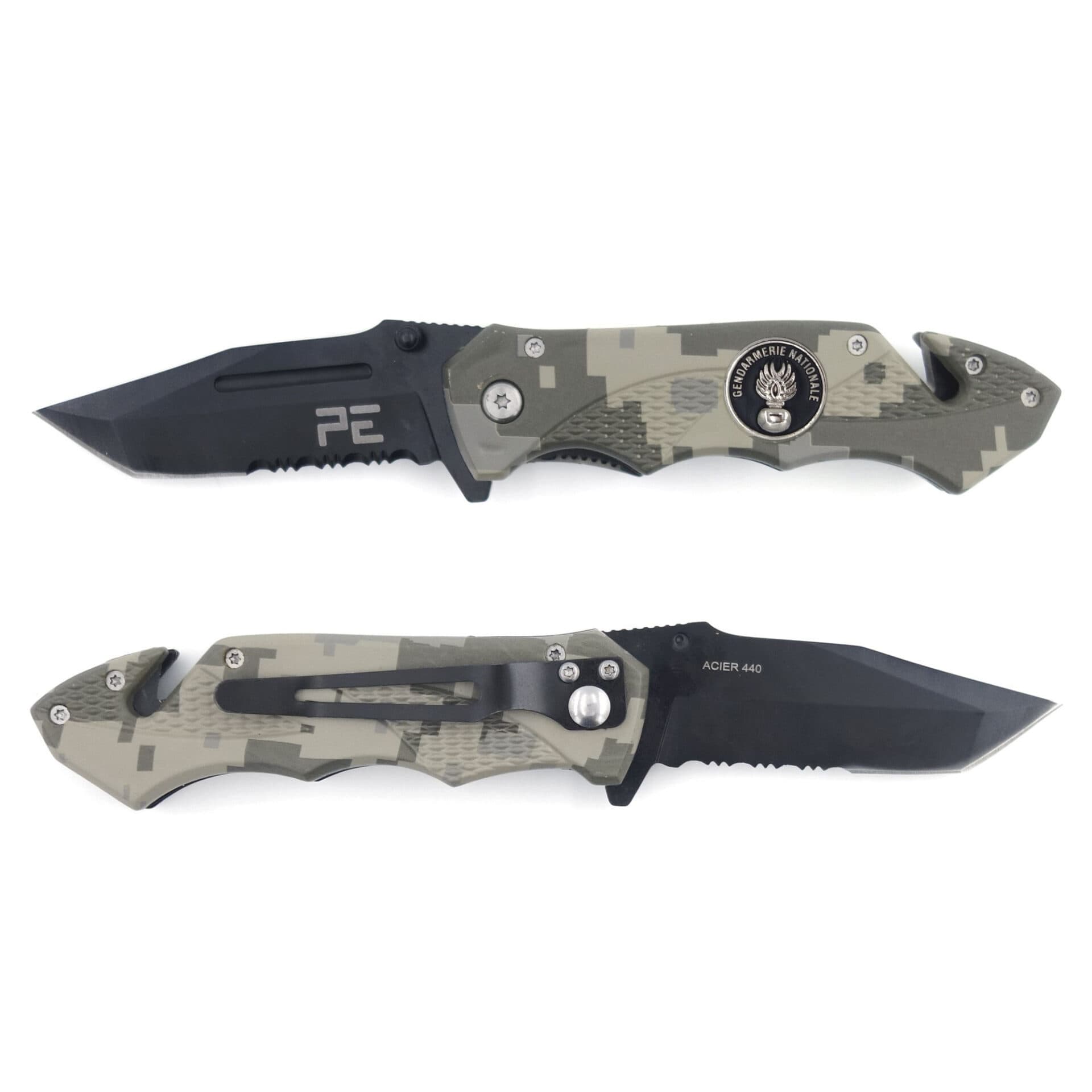 Couteau Survival Gendarmerie avec étui