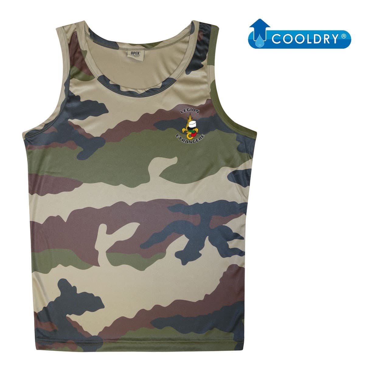 Débardeur cooldry camo CE sérigraphié légion