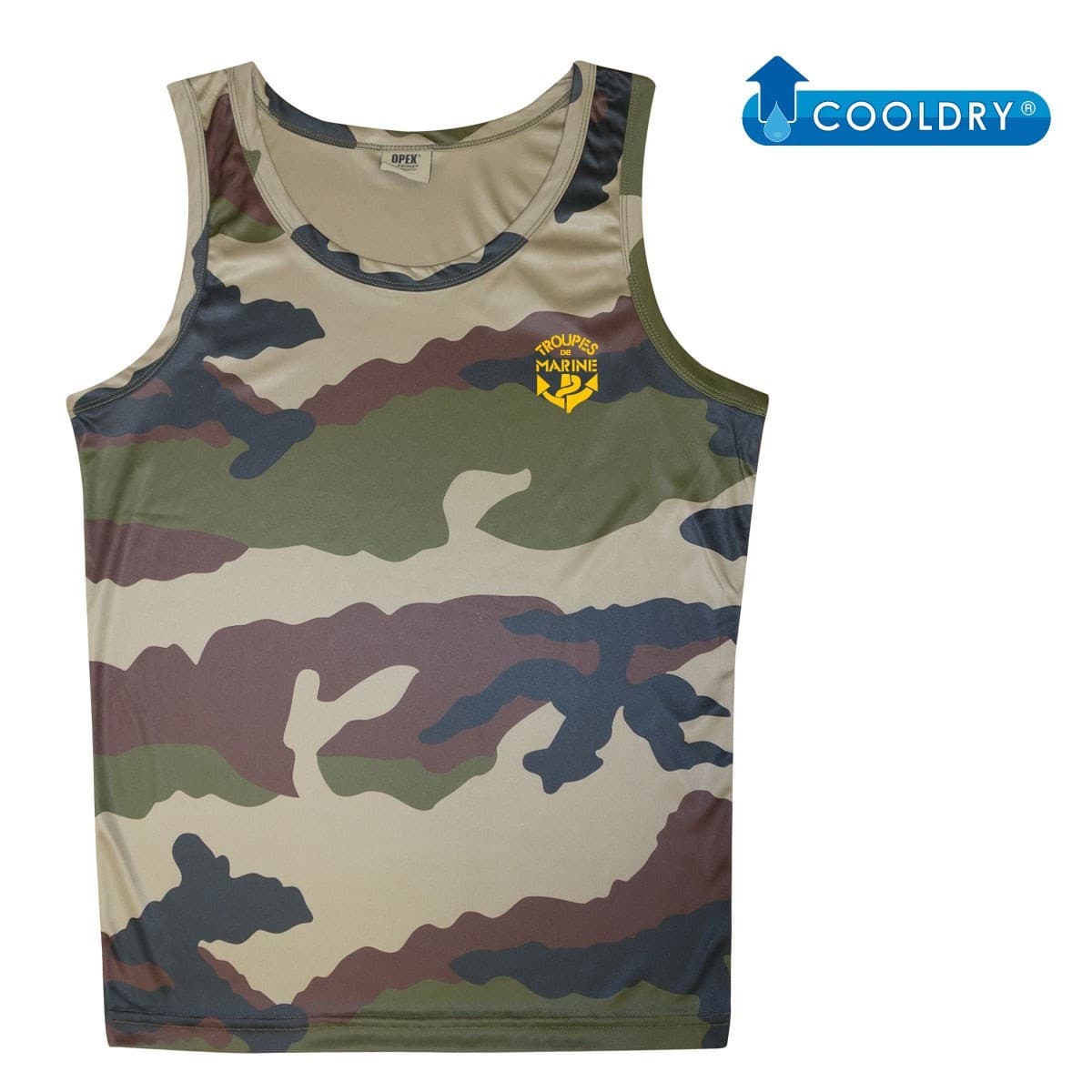 Débardeur cooldry camo CE sérigraphié TDM