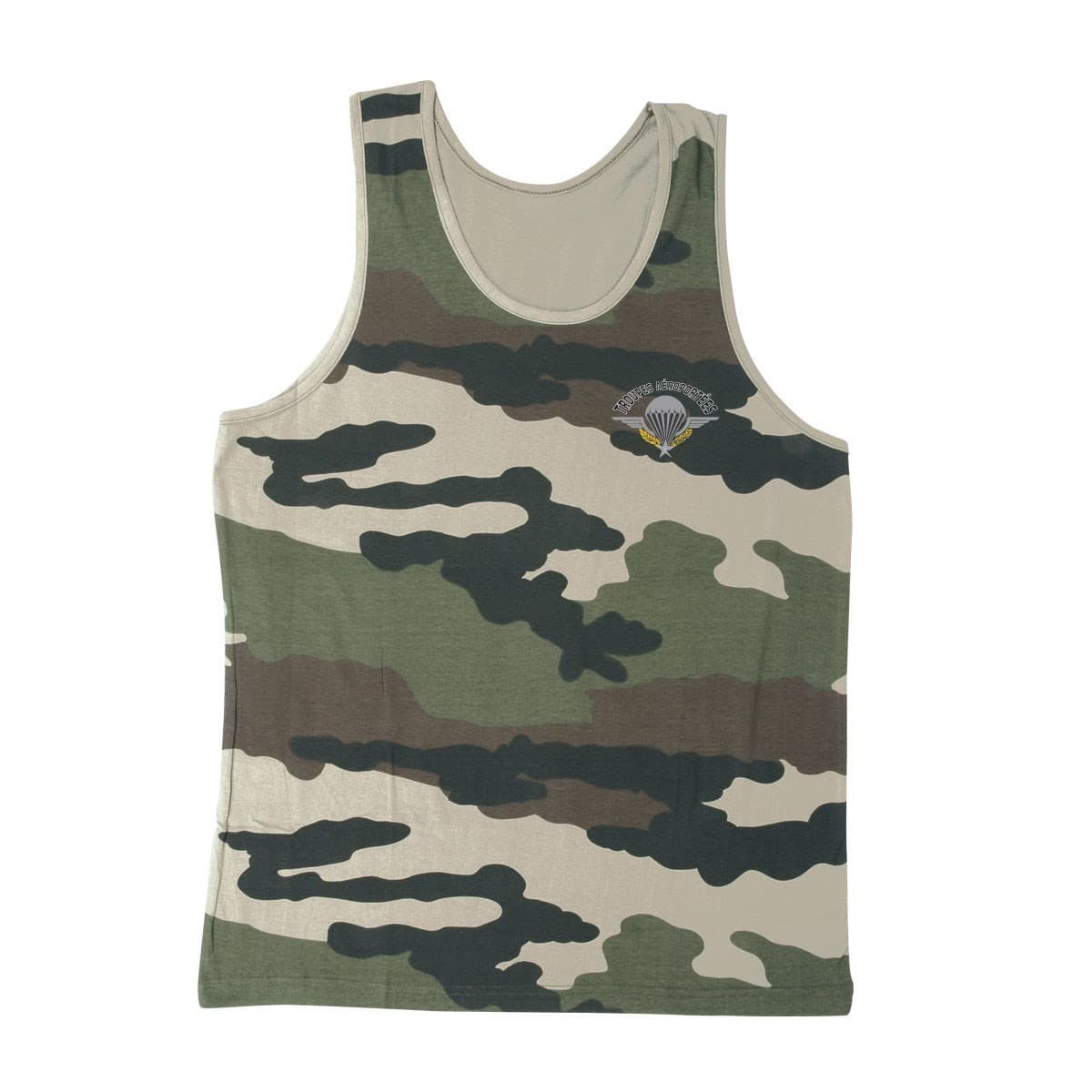 Débardeur camouflage sérigraphié para