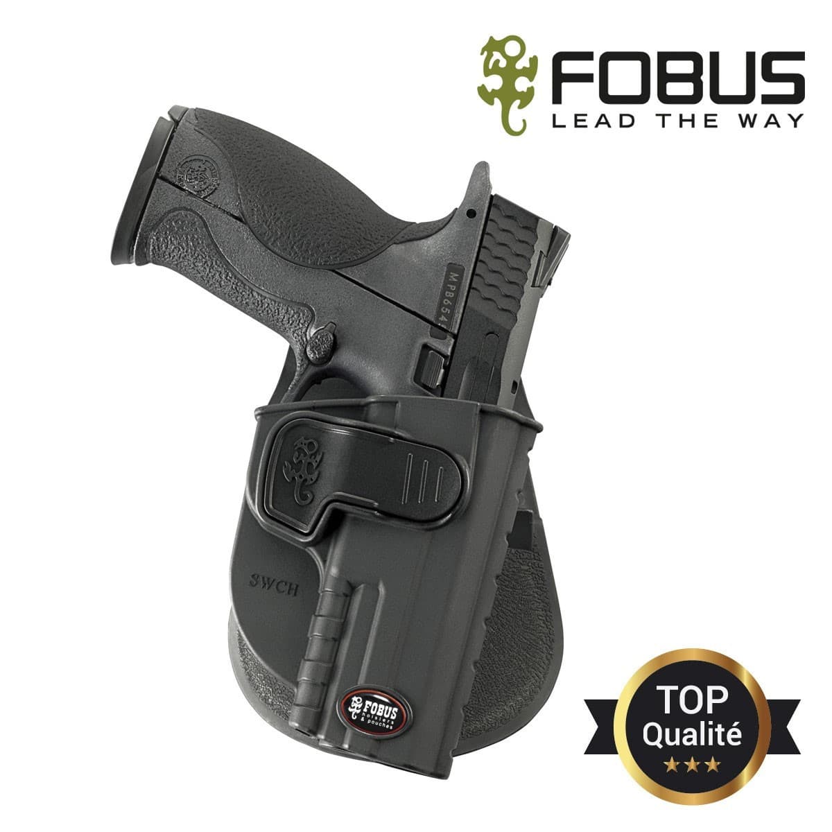 Holster rigide polymère pour Smith &amp; Wesson MP9 paddle rotatif