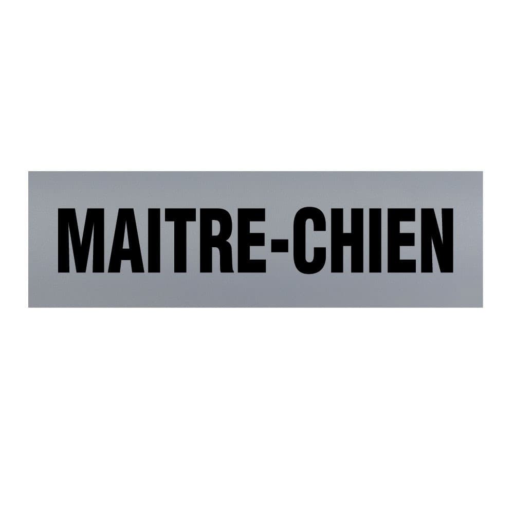 Bandeau d'identification rétro-réflechissant fond gris