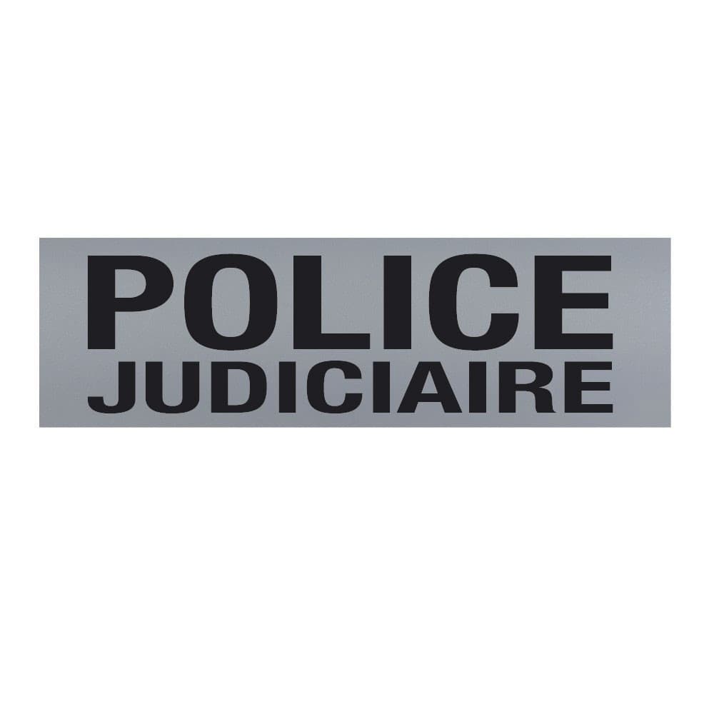 Bandeau d'identification rétro-réflechissant fond gris