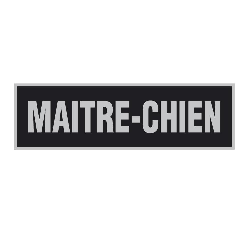 Bandeau d'identification rétro-réflechissant fond noir
