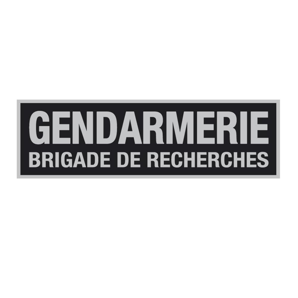 Bandeau d'identification rétro-réflechissant fond noir