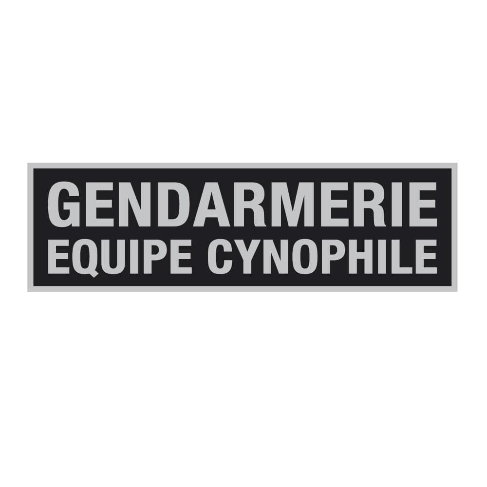 Bandeau d'identification rétro-réflechissant fond noir