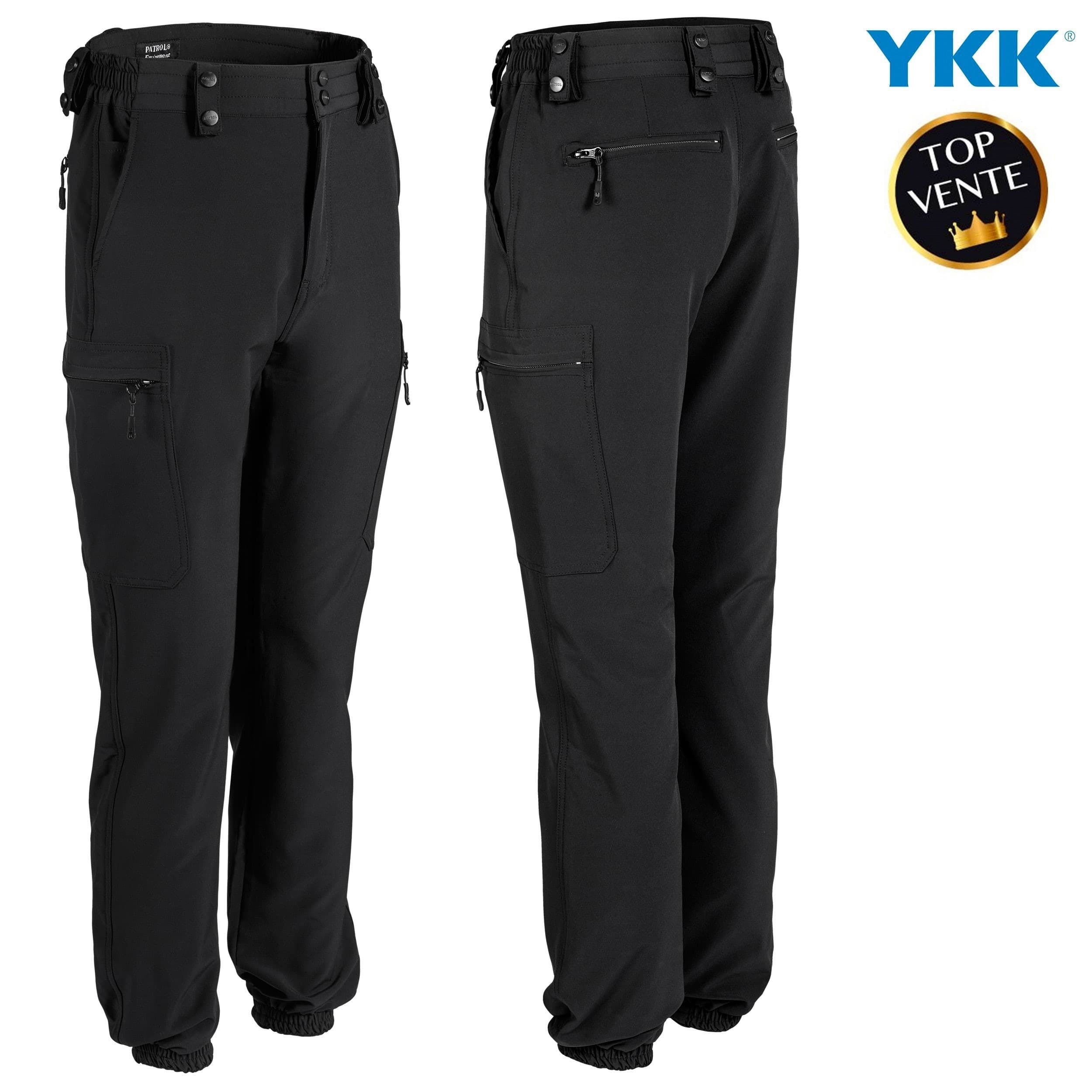 Pantalon d'intervention léger noir mat - Poches latérales