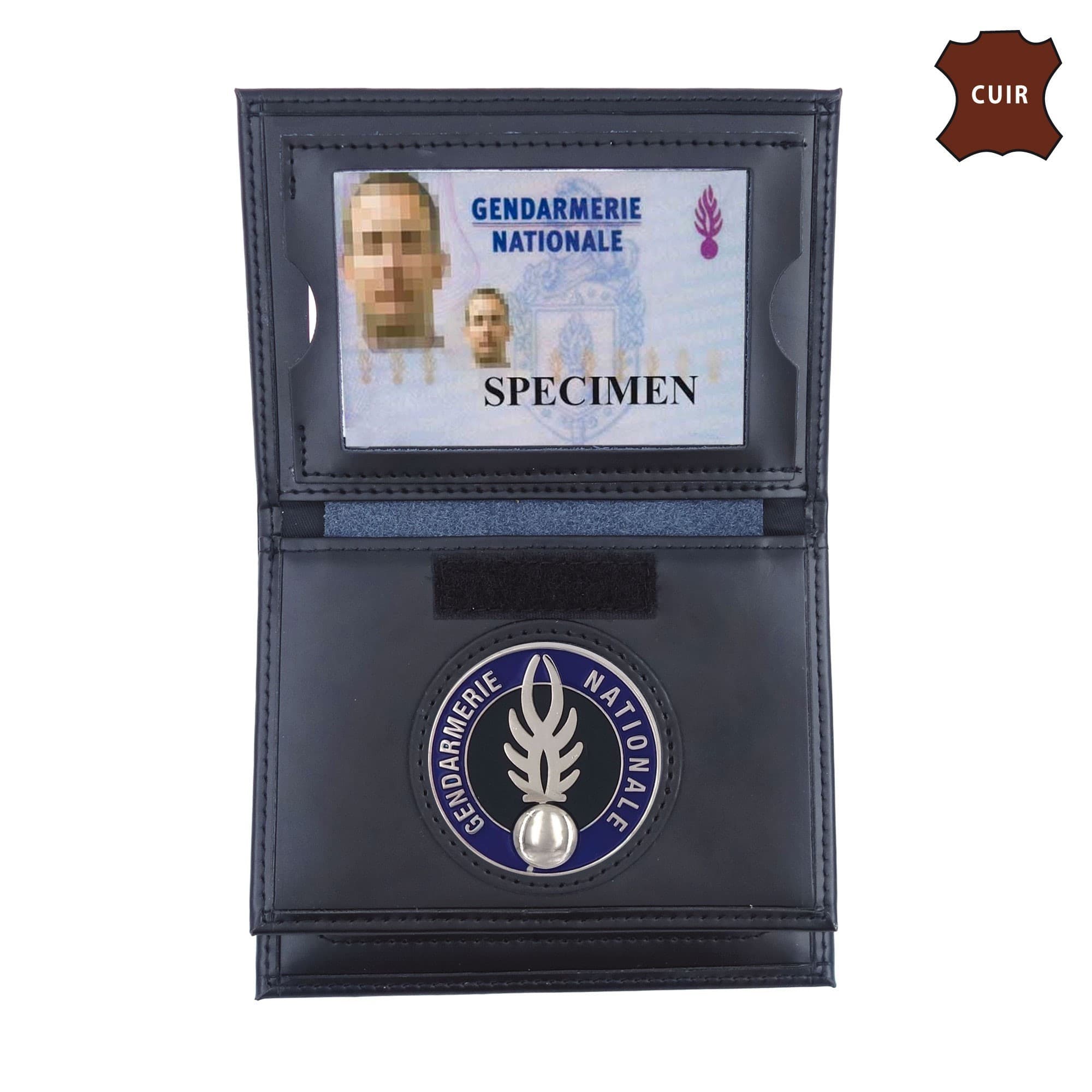 Portefeuilles gendarmerie 3 volets avec emplacement carte navigo