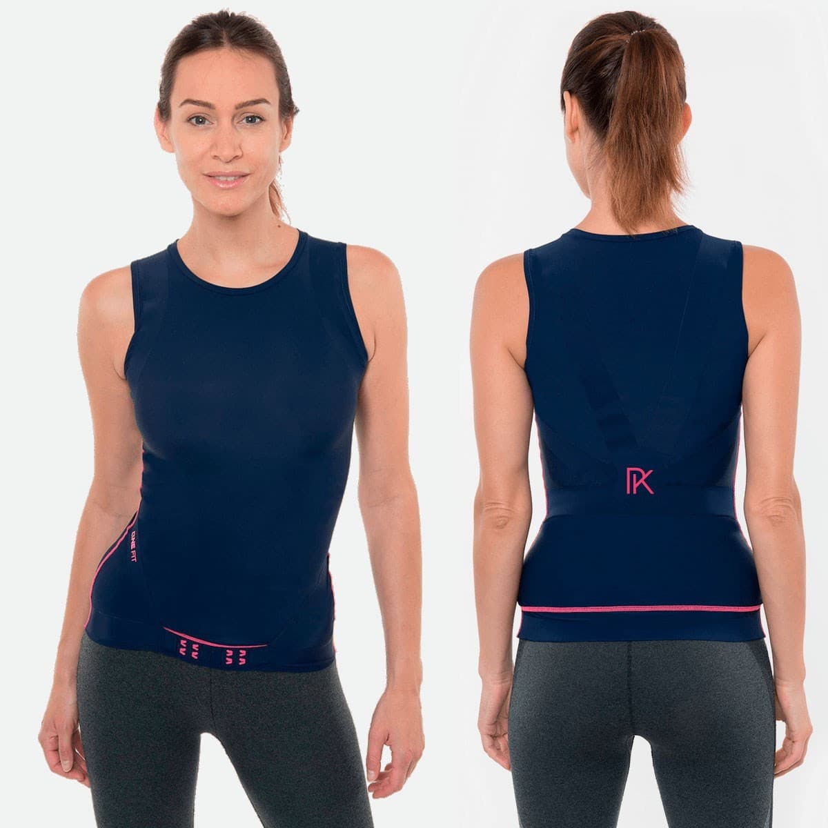 Débardeur percko bleu marine pour femme