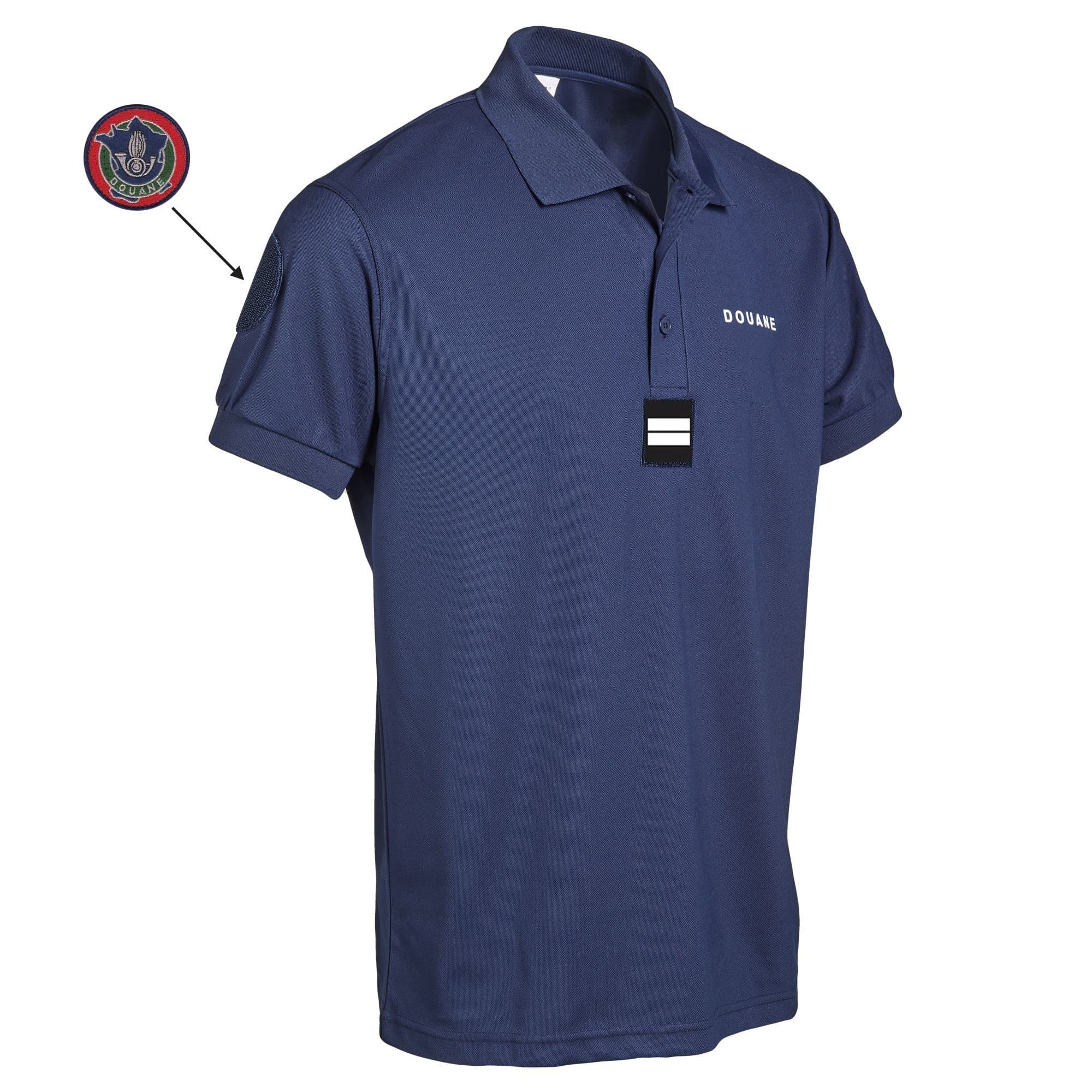 Polo douane cooldry anti humidité maille piquée