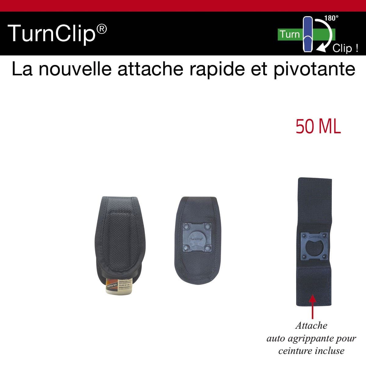 Etui turnclip porte aérosol