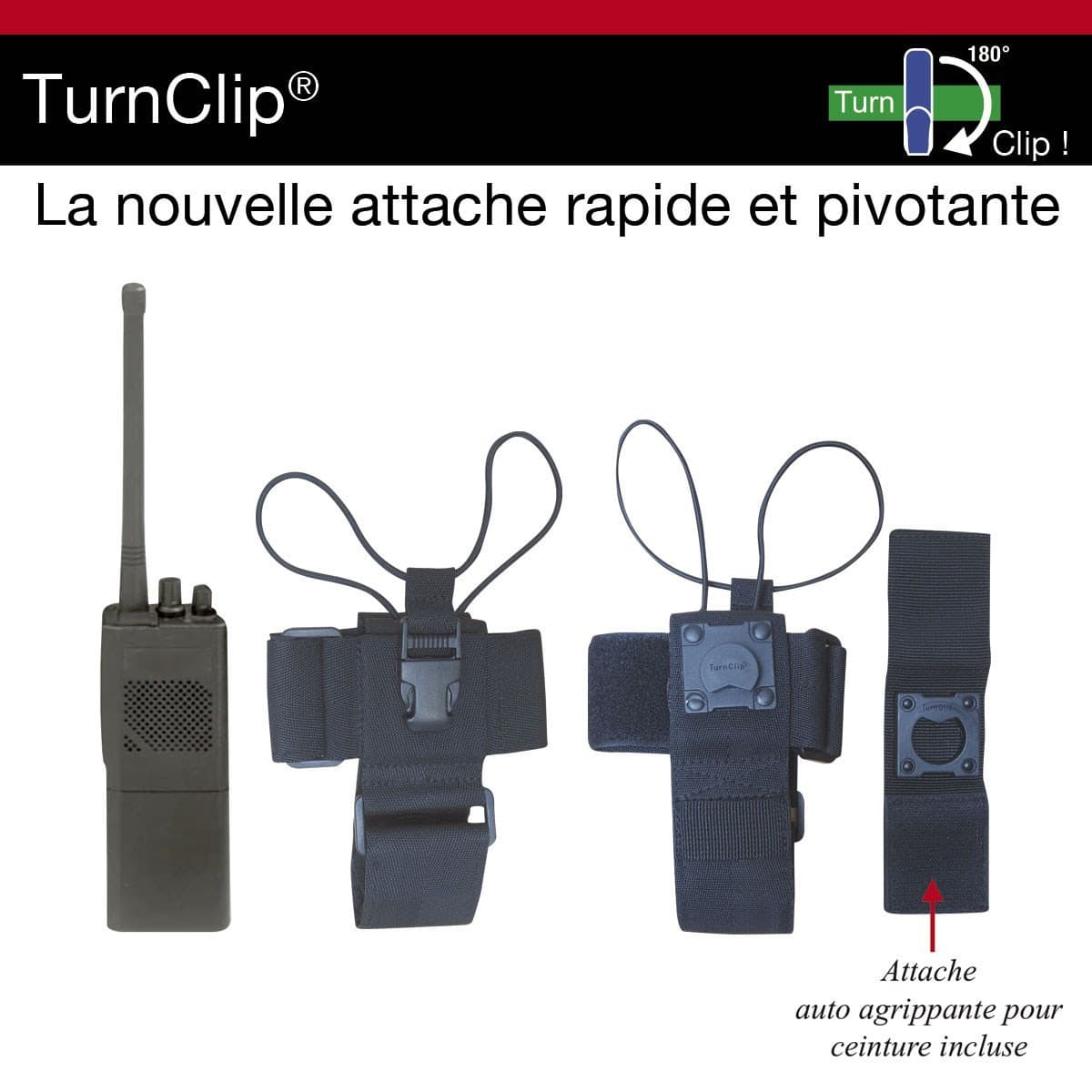 Etui turnclip porte radio 2