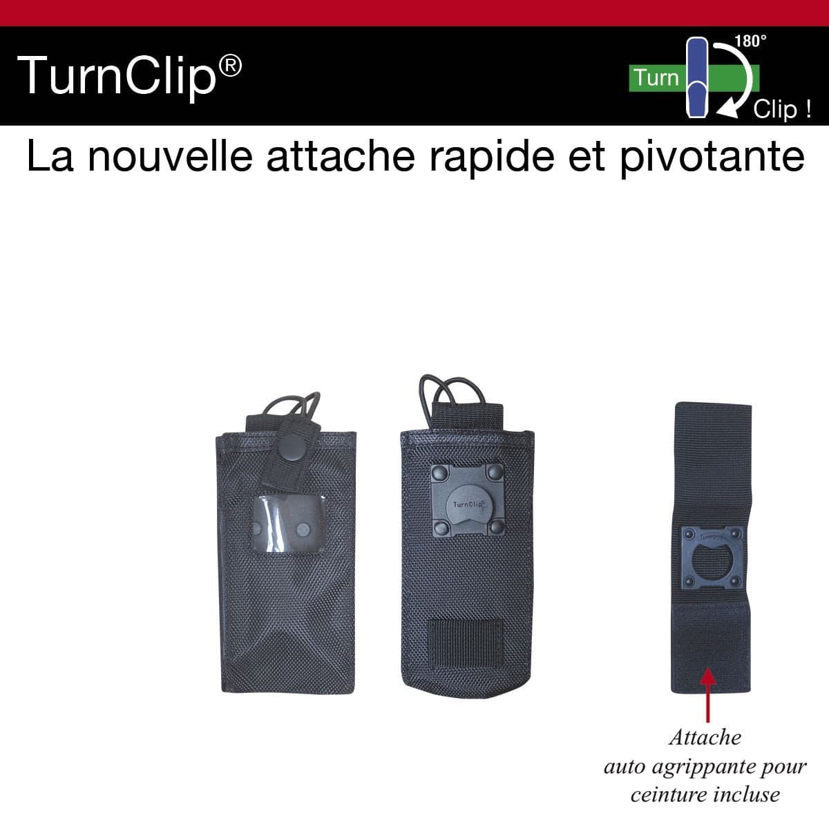 Etui turnclip porte radio 3