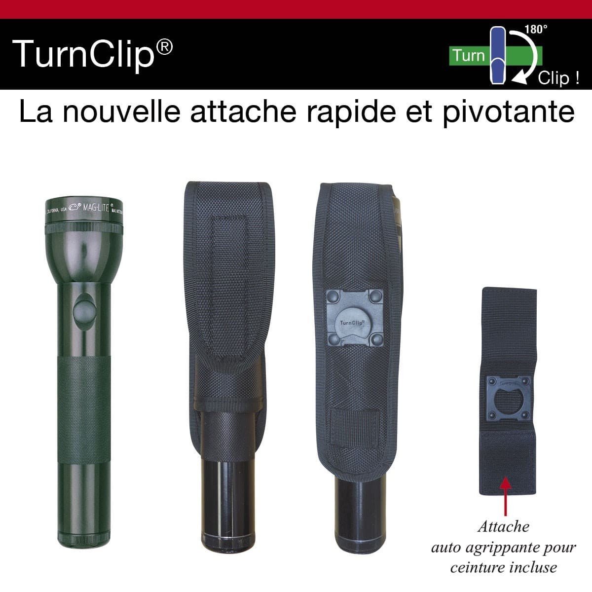Etui turnclip pour lampe