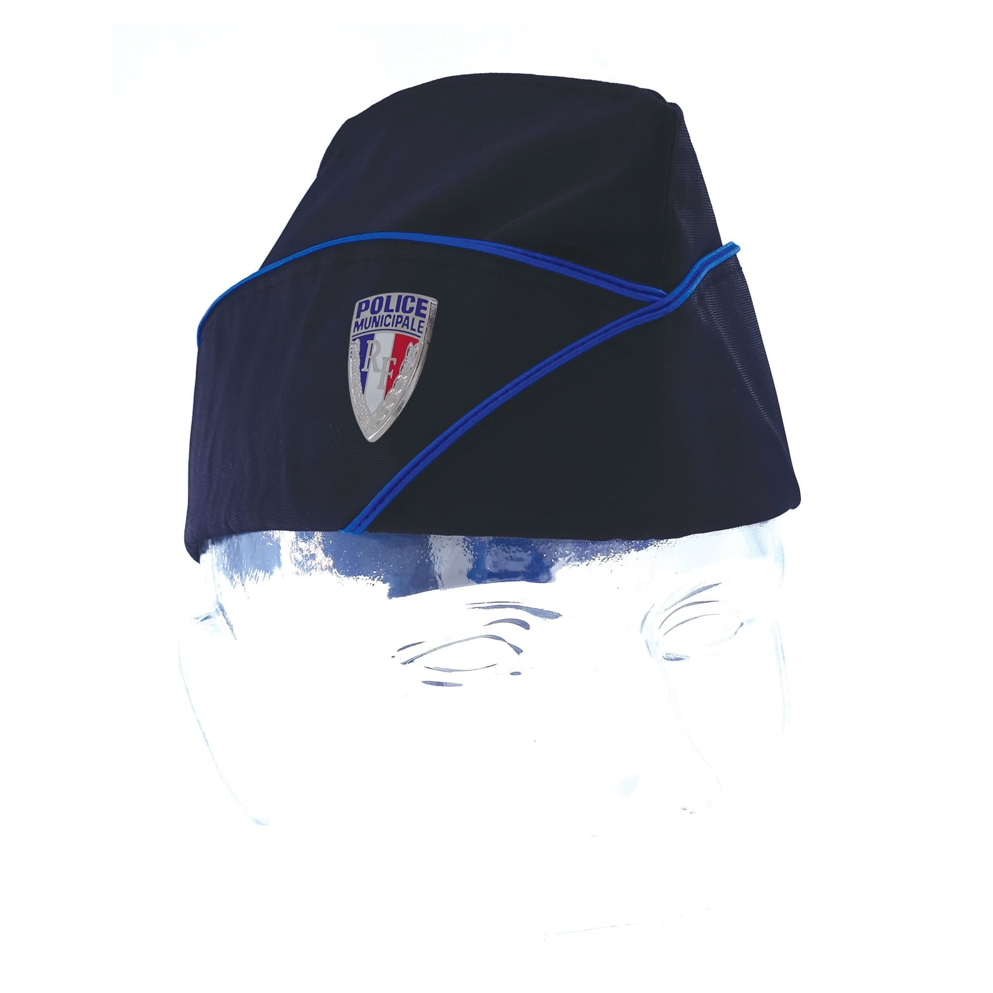 Calot police municipale - Bleu marine avec insigne