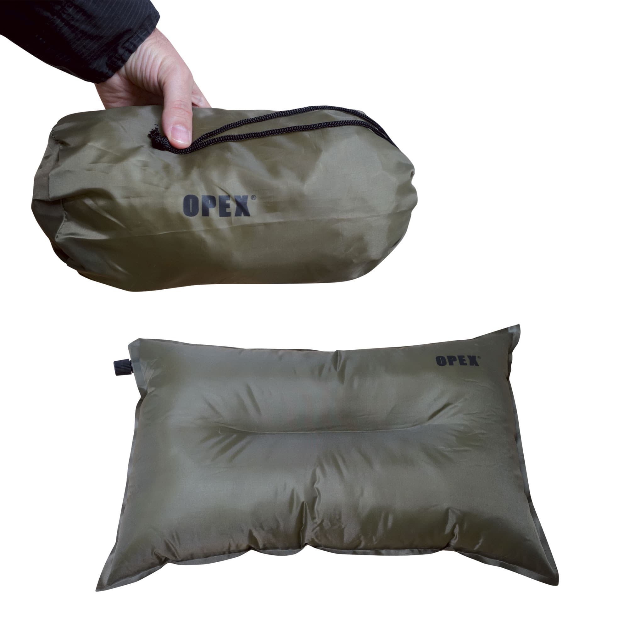 Oreiller auto gonflable vert