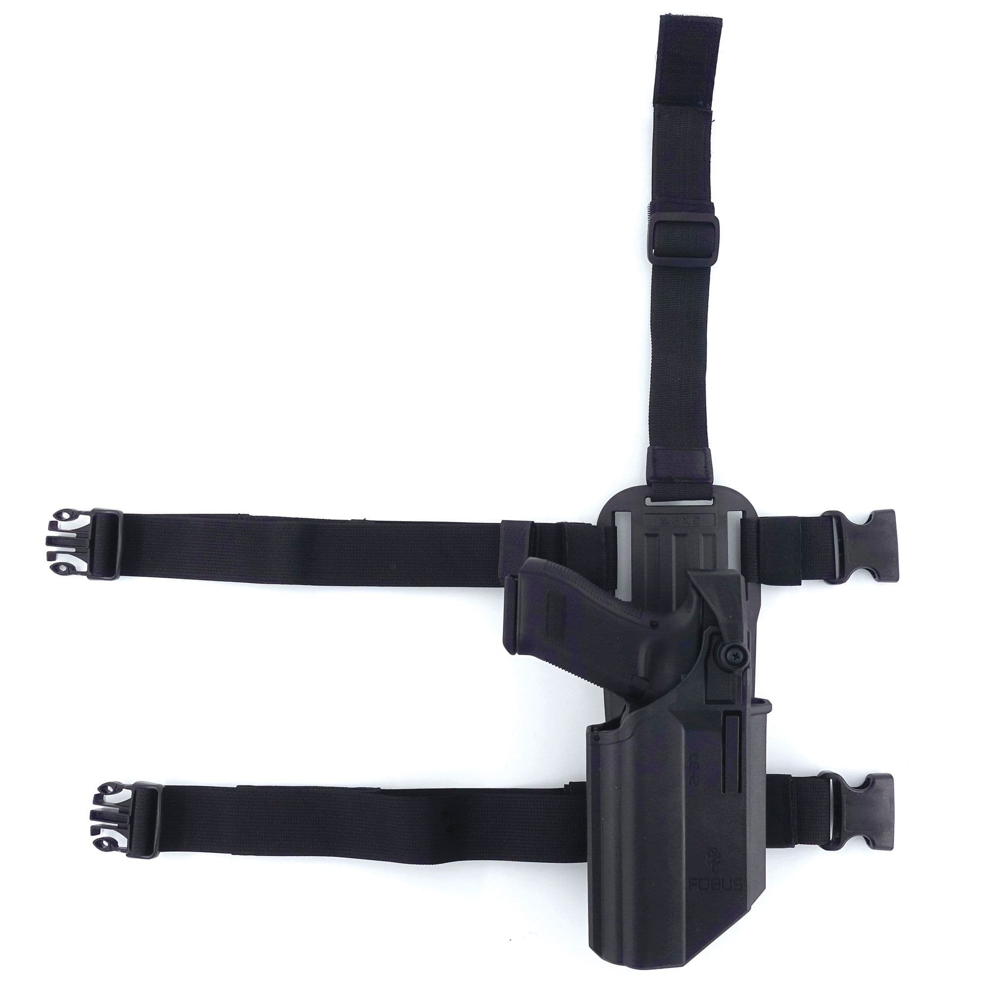 Holster pour Glock 19,19X,17,45 avec accessoire port de cuisse Fobus®