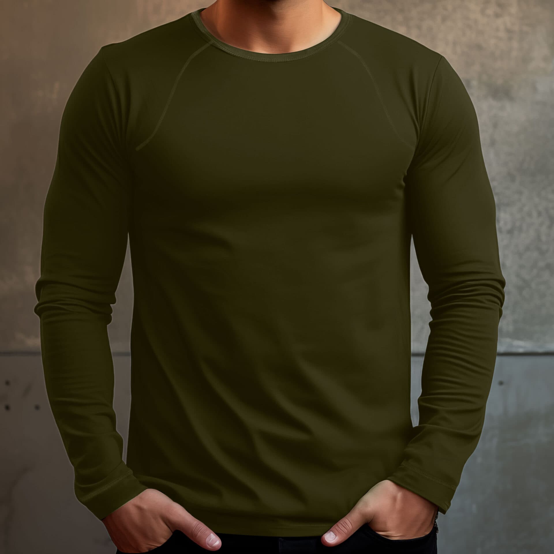 T-shirt laine Mérinos manches longues