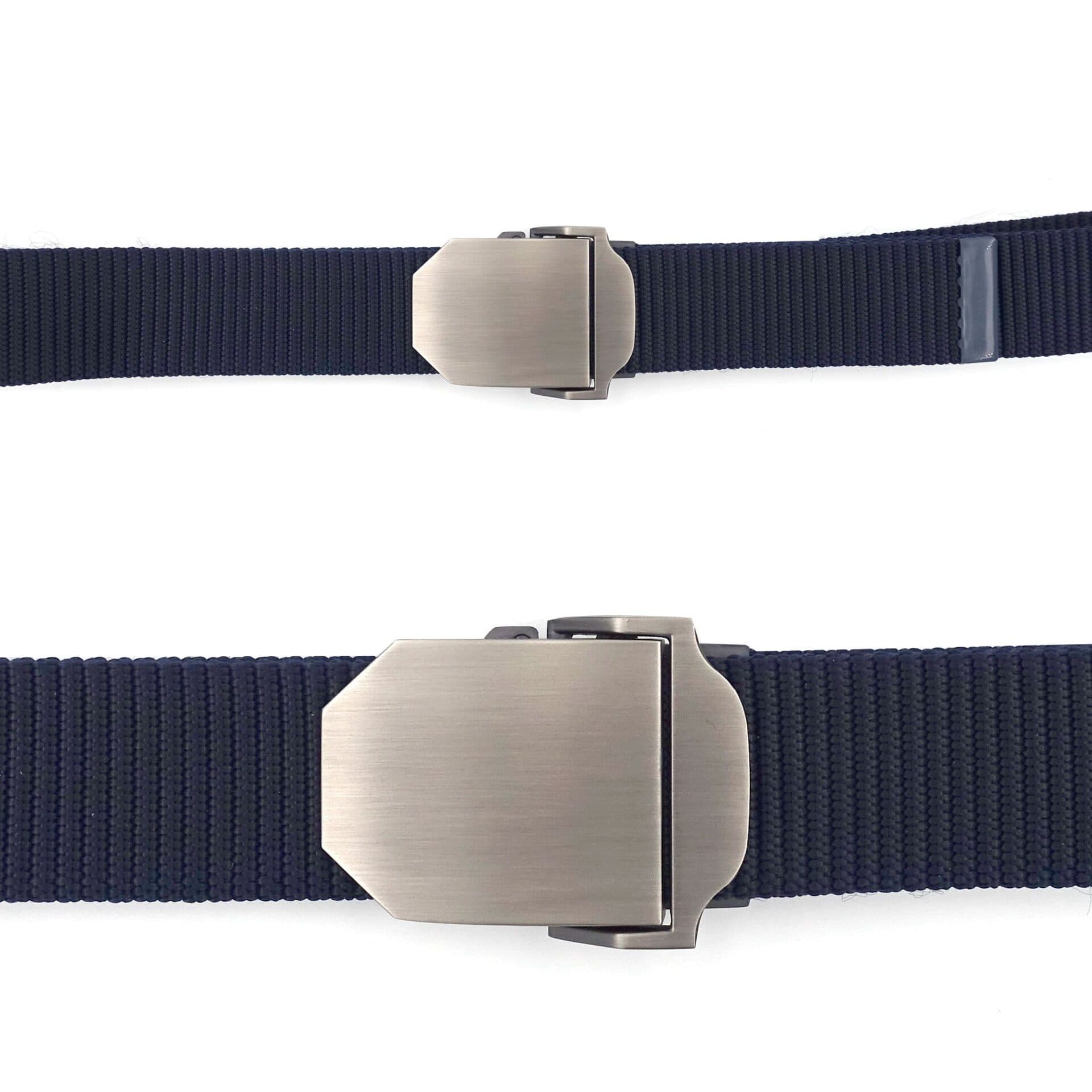 Ceinture sangle bleu marine boucle métal