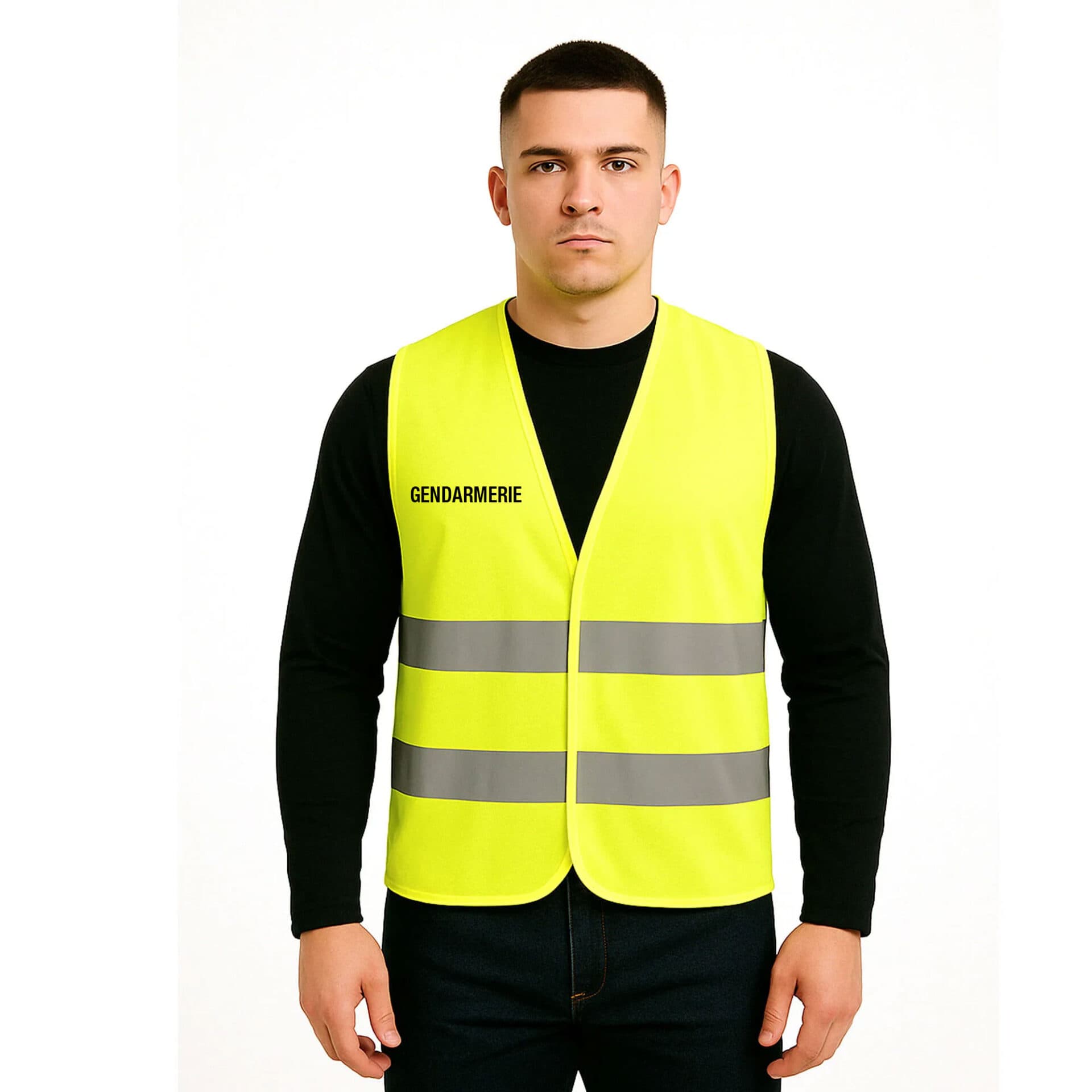 Gilet fluo haute visibilité gendarmerie