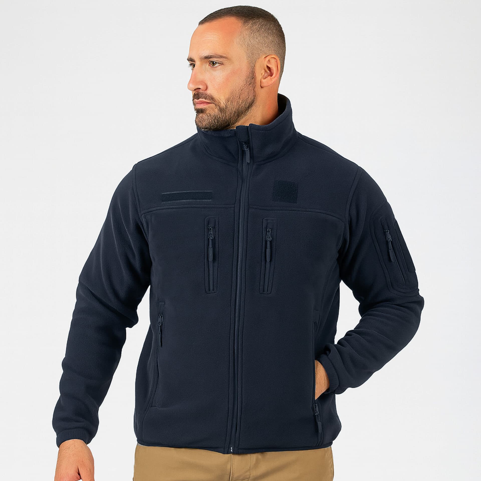 Blouson polaire - Bleu Marine FITTE