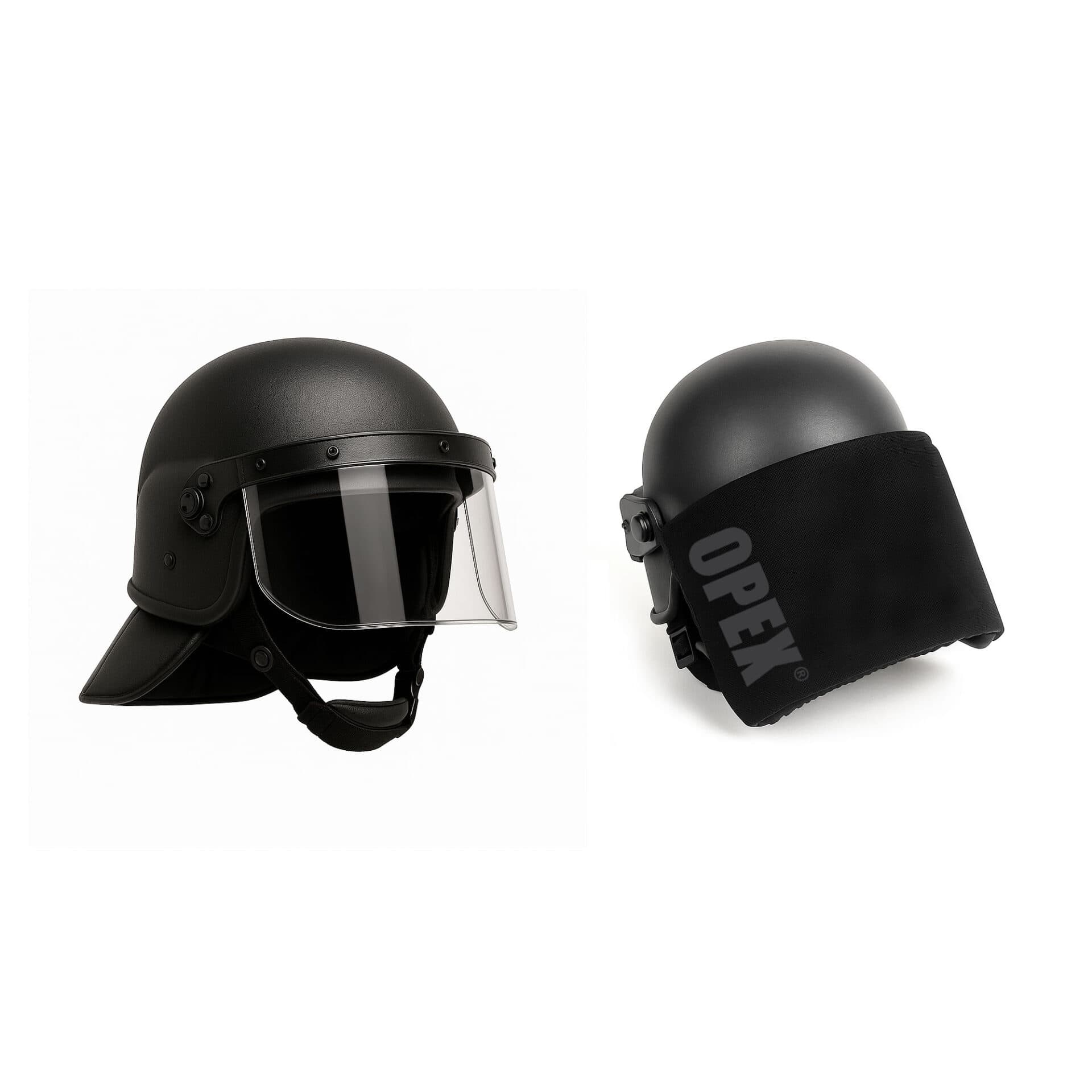 Protection pour  visière balistique / casques lourds type MSA &amp; SUNROCK