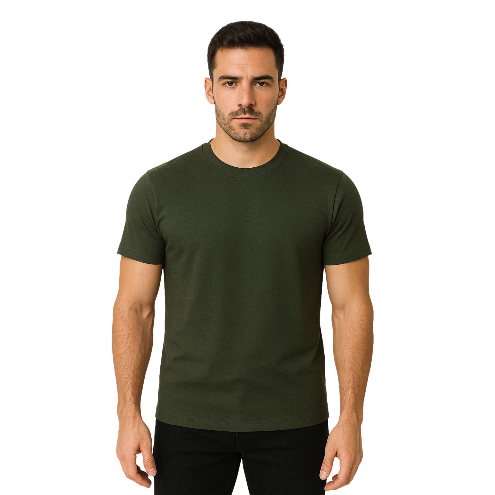 TEE SHIRT MILITAIRE VERT