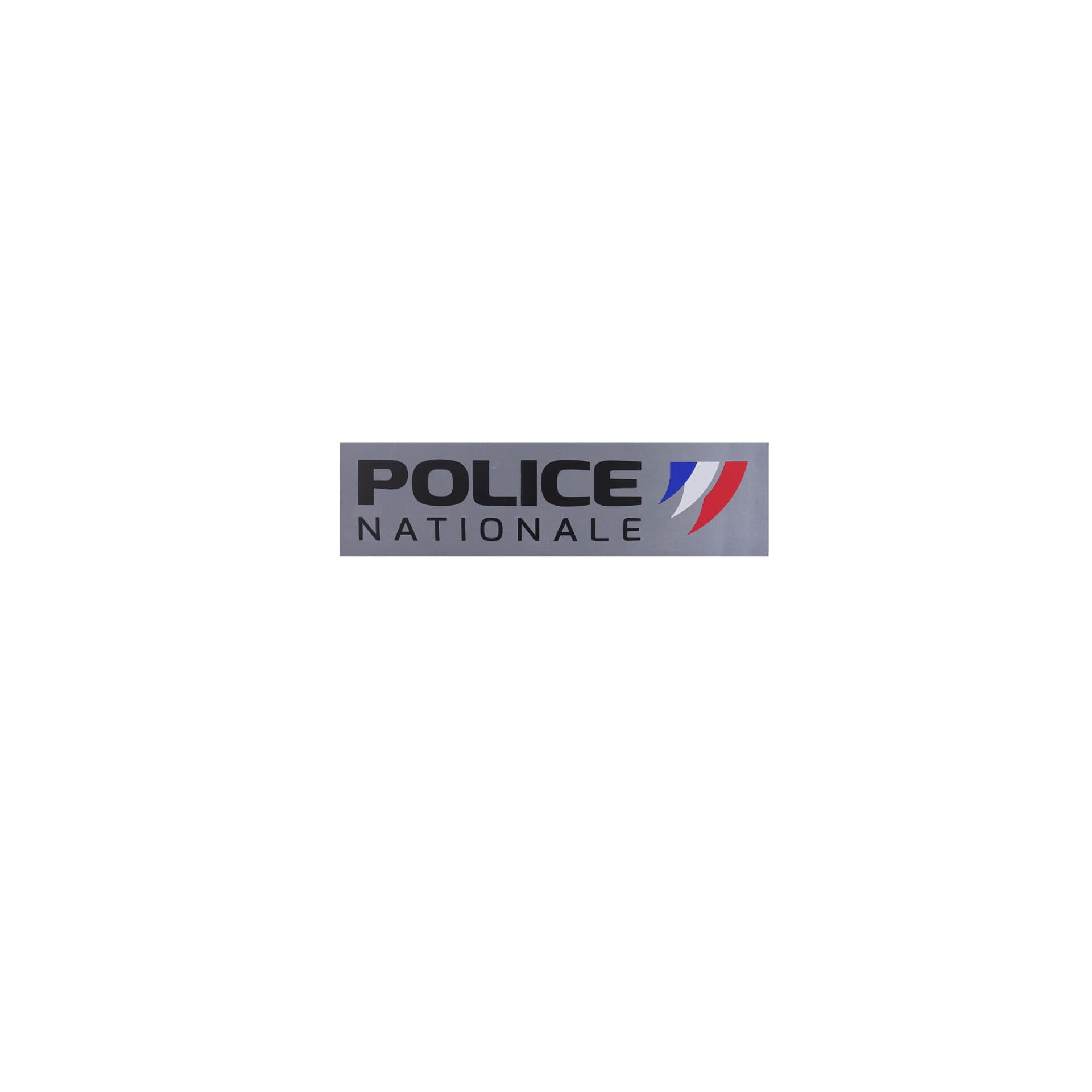 Bandeau d'identification Police Nationale Rétro-réfléchissant fond gris