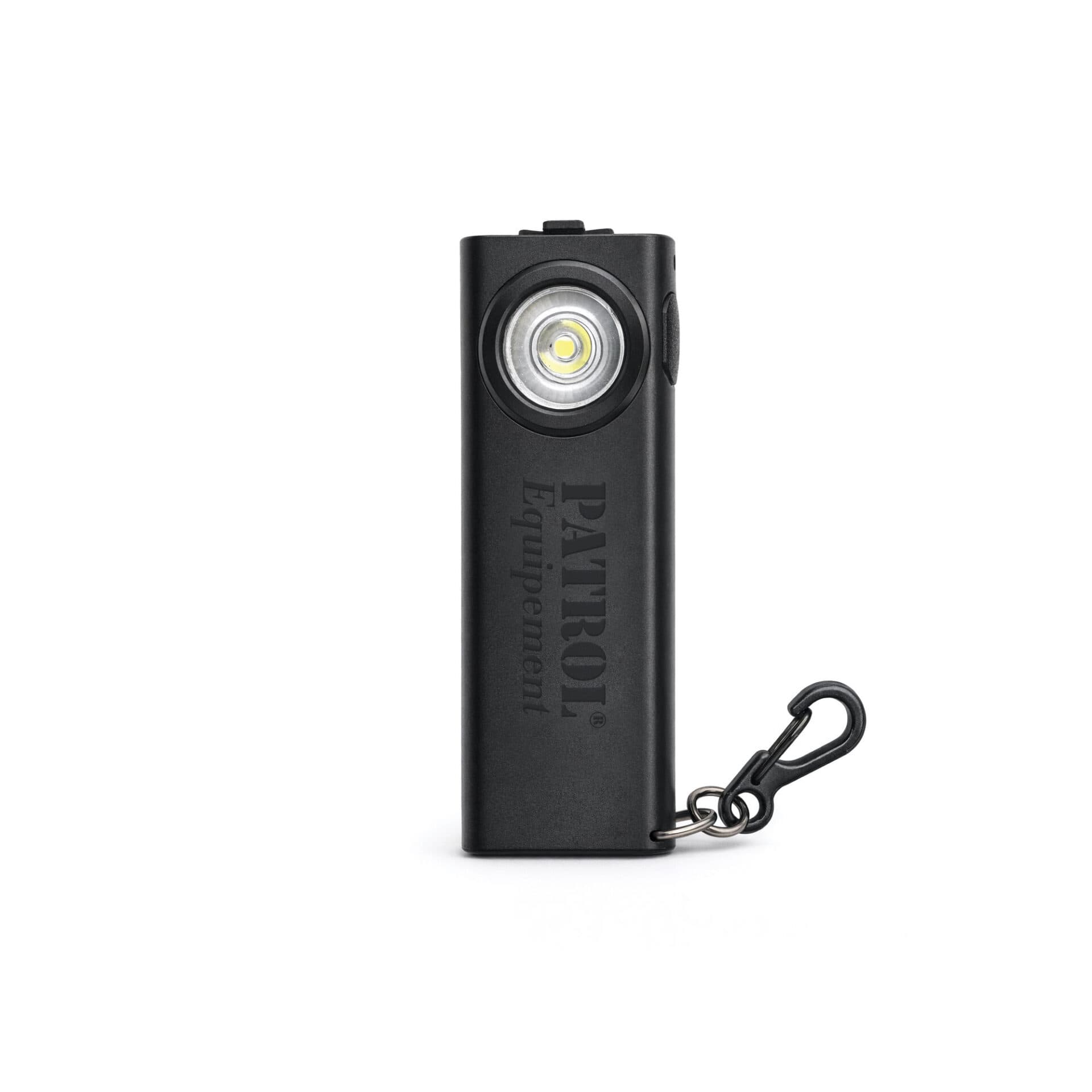 Mini lampe LED ultra plate rechargeable USB-C à clip noir mat
