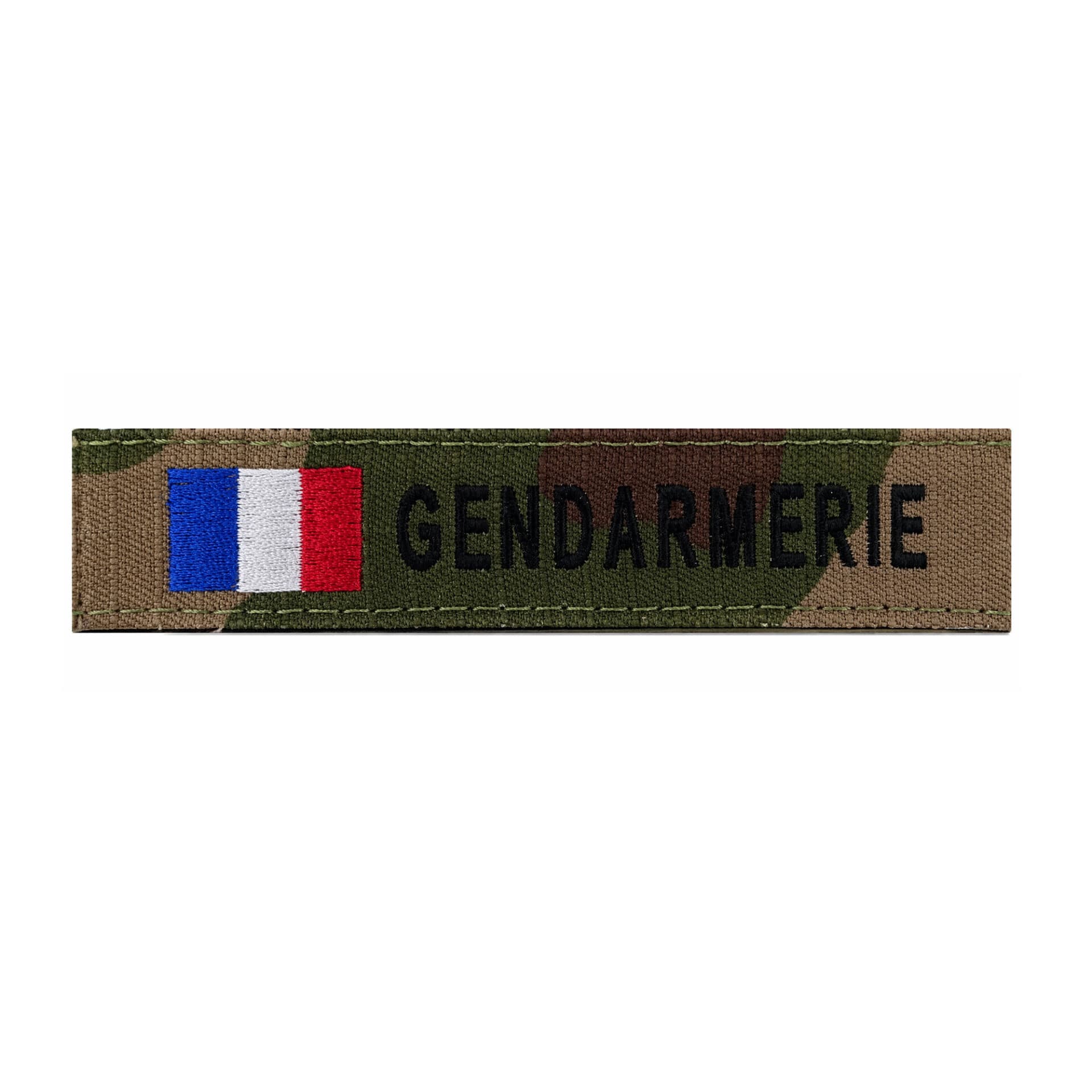 Bande Gendarmerie fond Camo avec Drapeau français