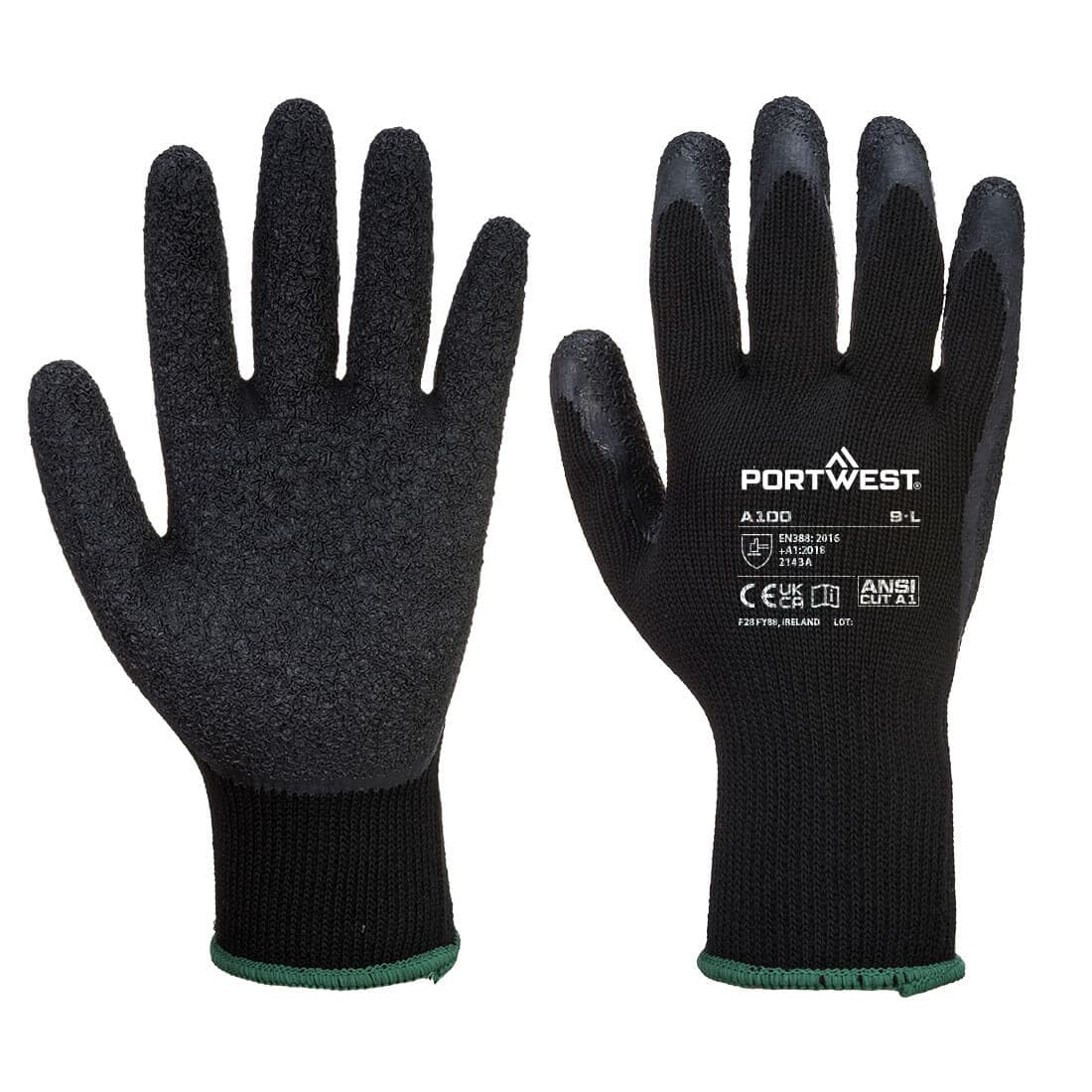 Gant Enduit Latex Noir