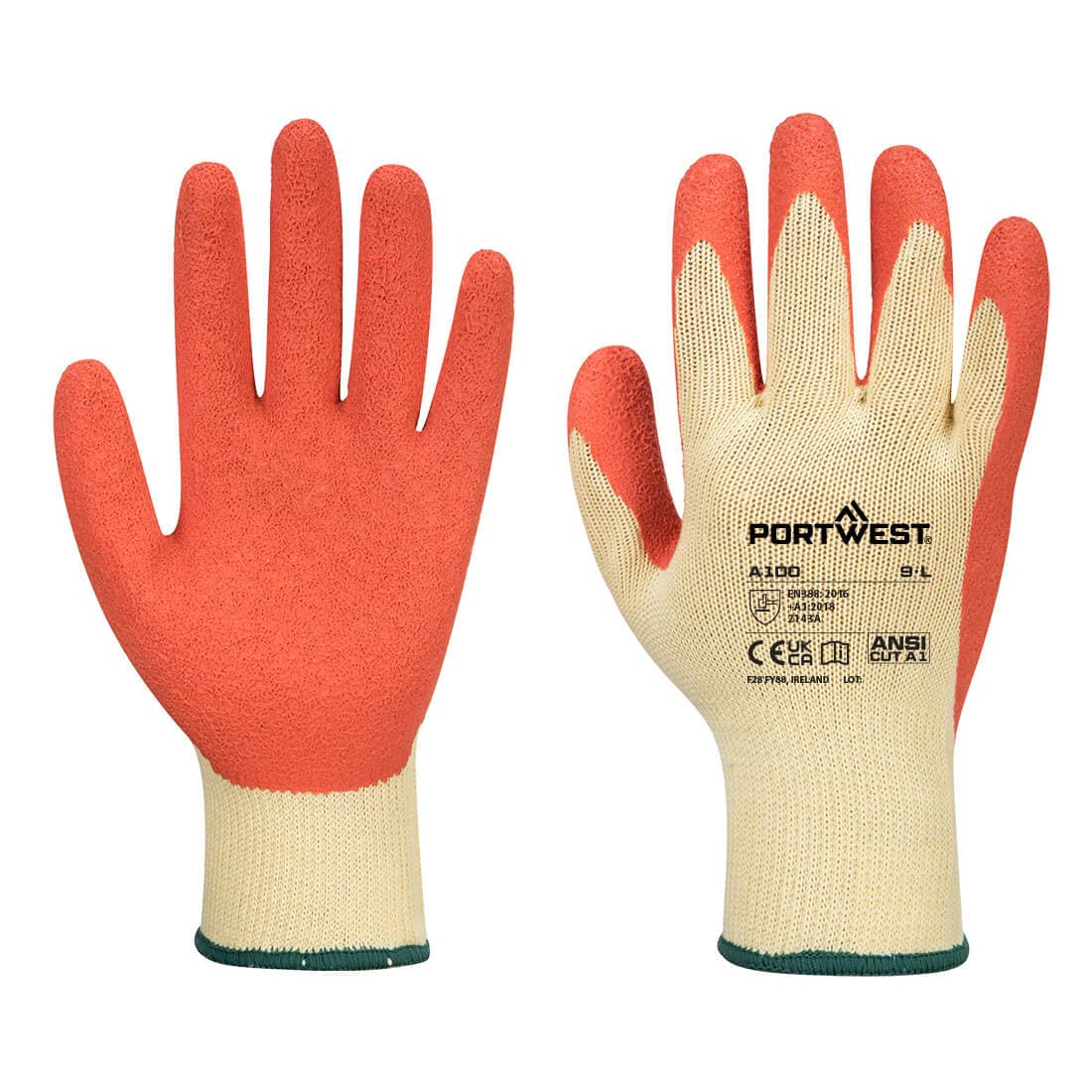 Gant Enduit Latex Orange