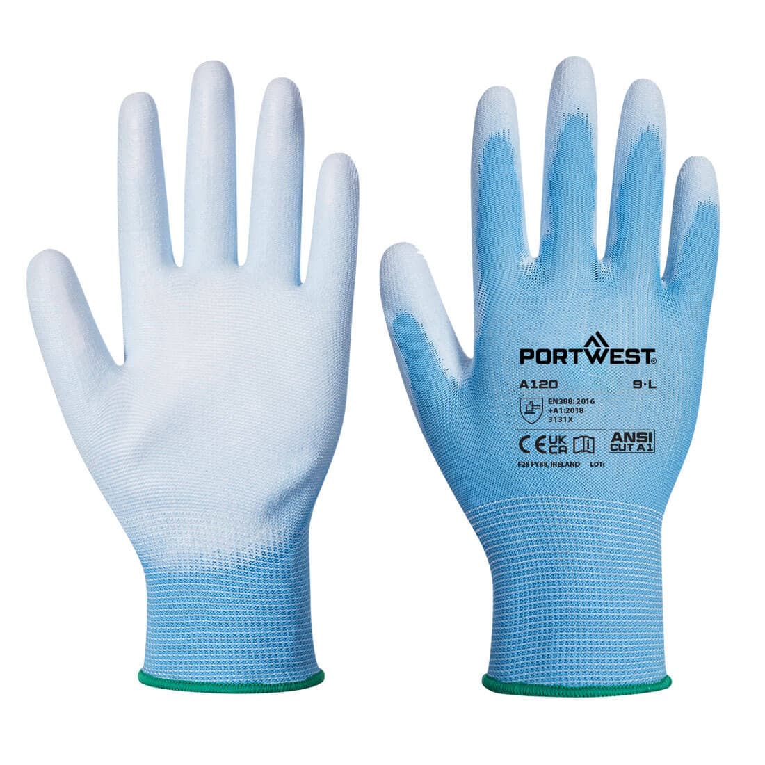 Gant enduit PU Bleu