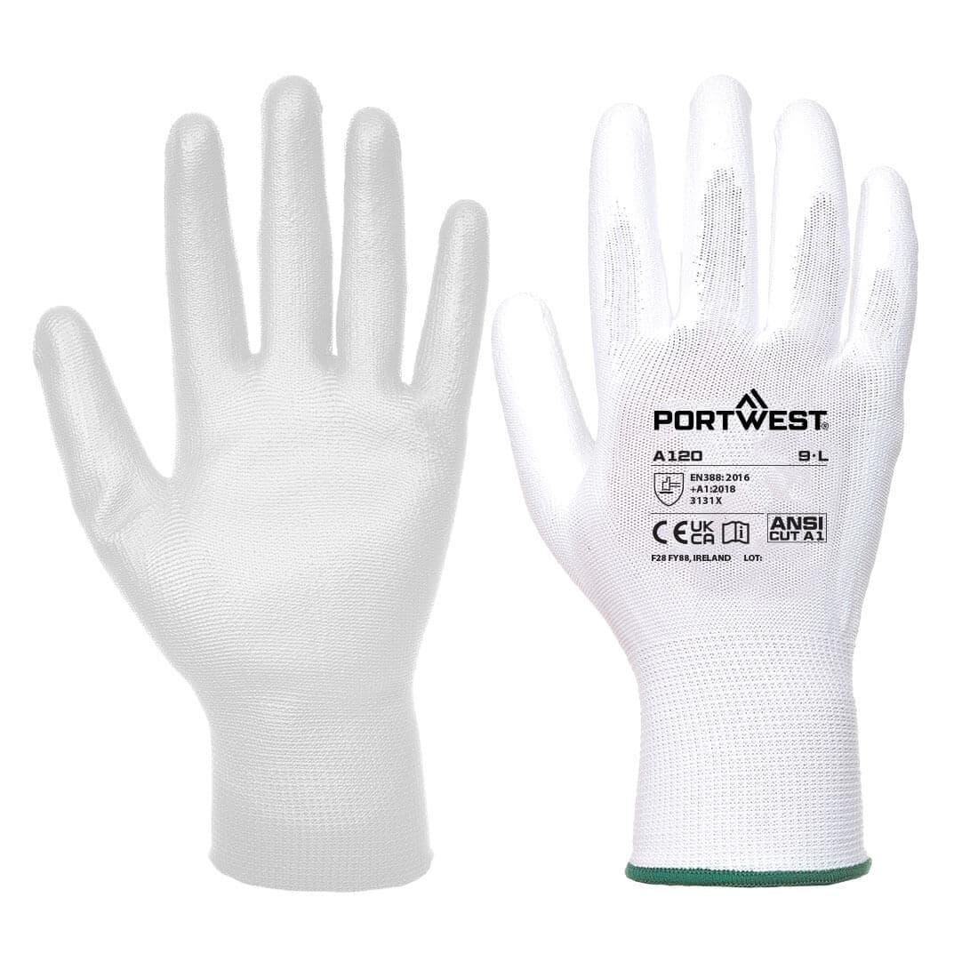 Gant enduit PU Blanc