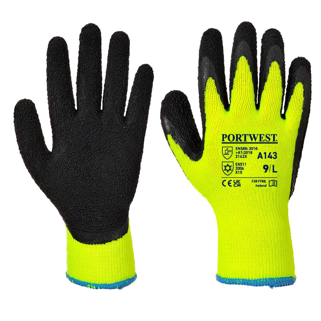 Gant thermique Soft Grip Jaune/Noir