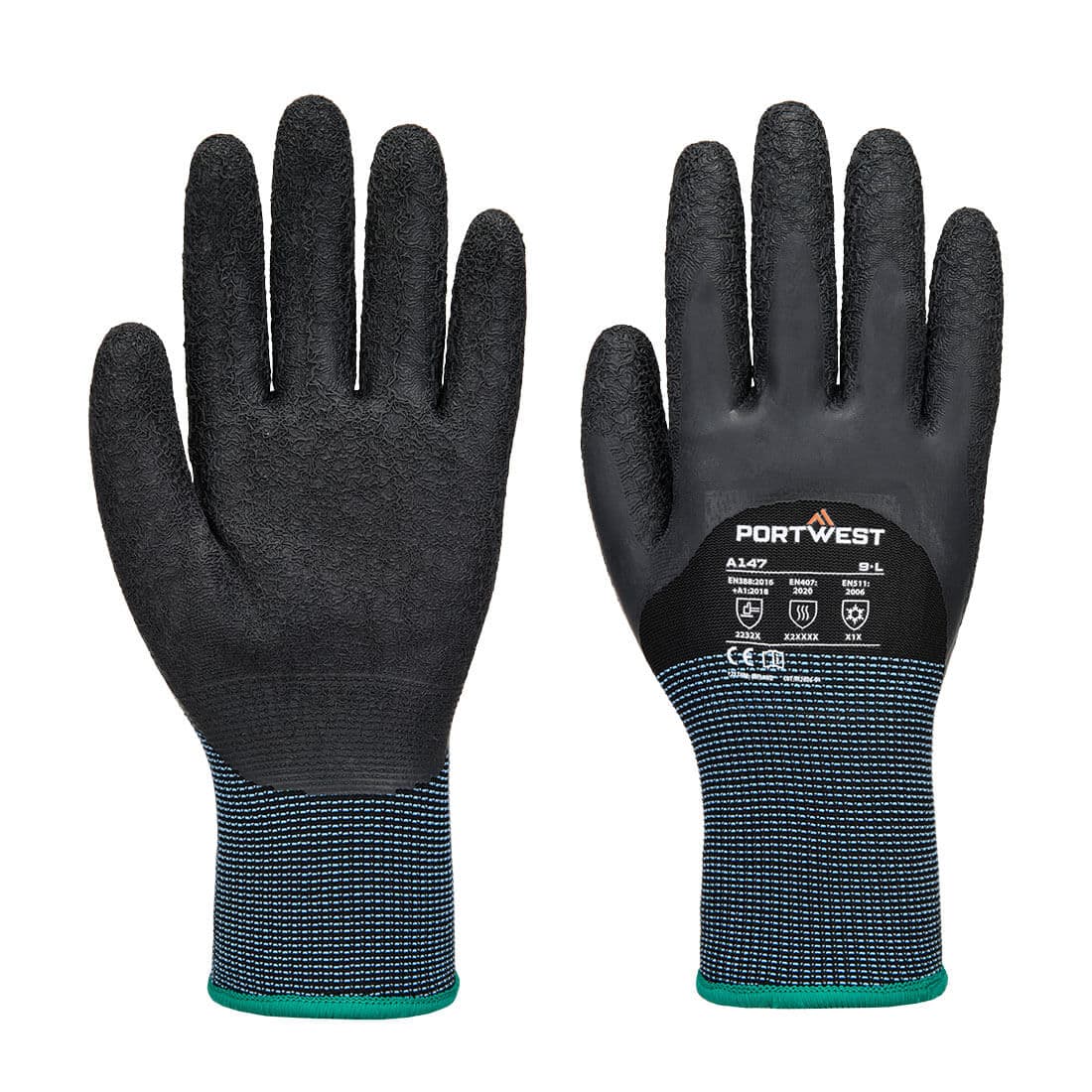 Cold 13 Latex 3/4 Dipped Glove Noir