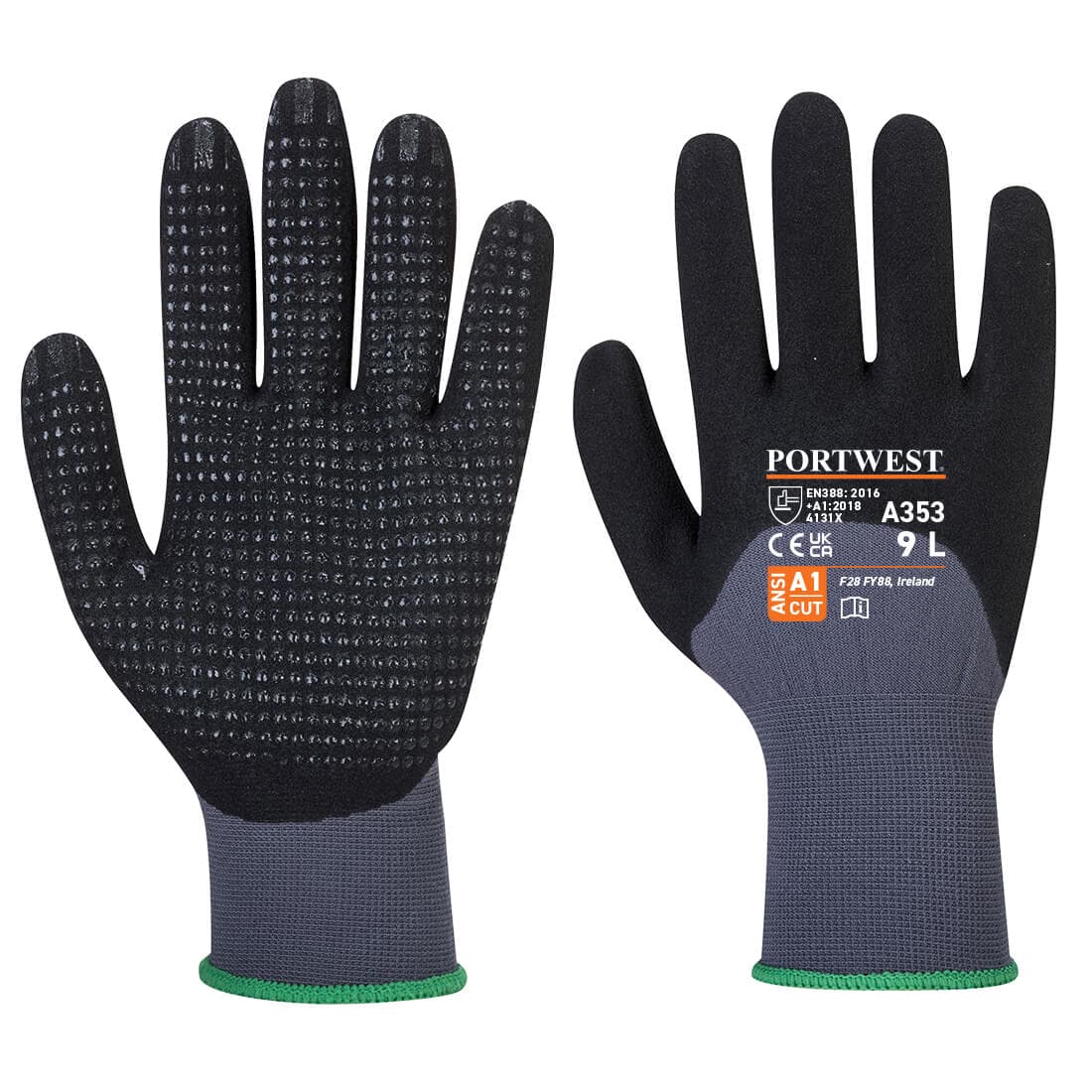 Gant dermiflex Ultra Plus Gris/Noir
