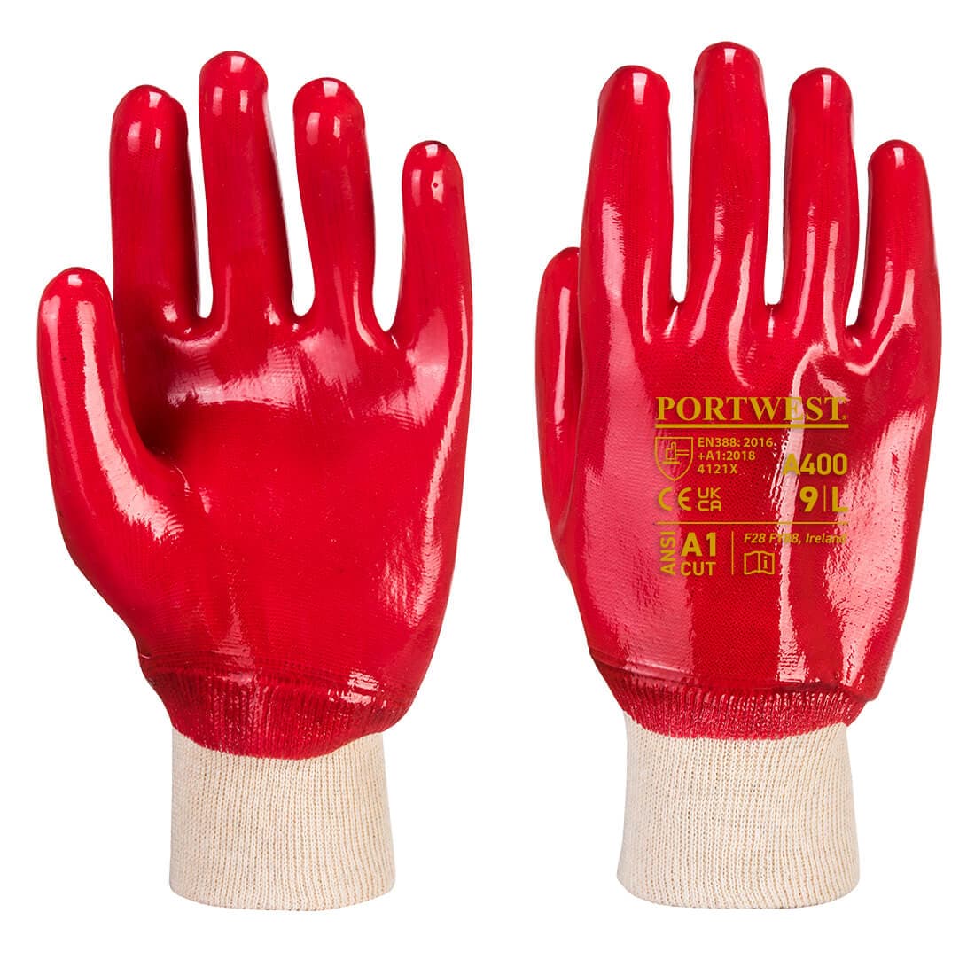PVC Poignet Tricot Rouge