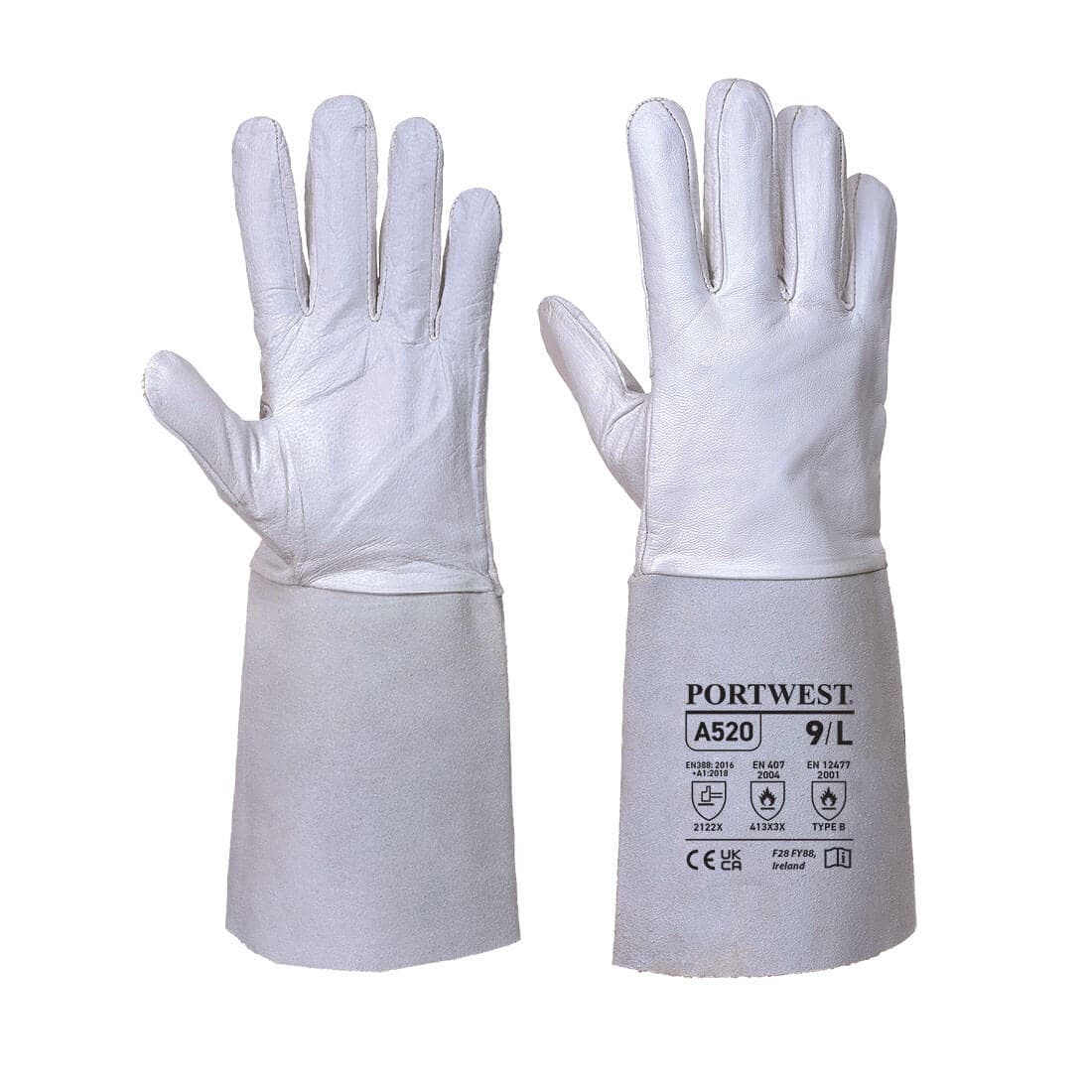 Gant soudure Tig premium Gris