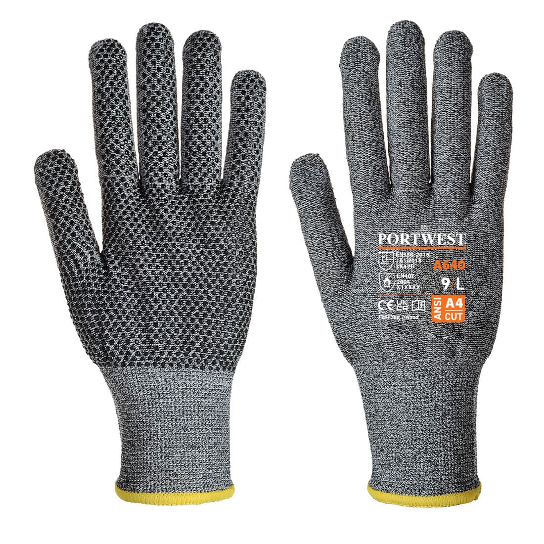 Gant Sabre à picots Gris