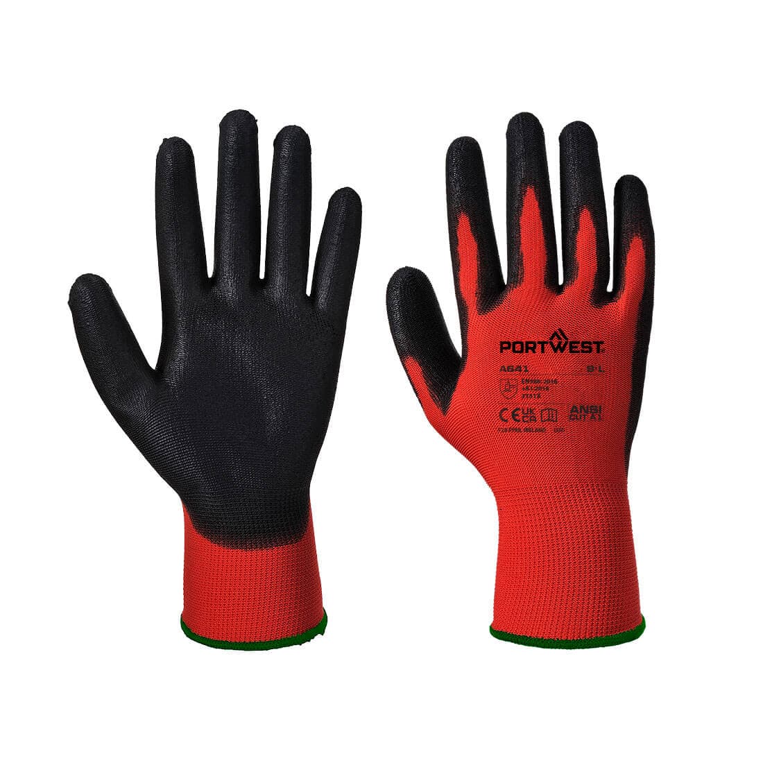 Gant Rouge PU Rouge/noir